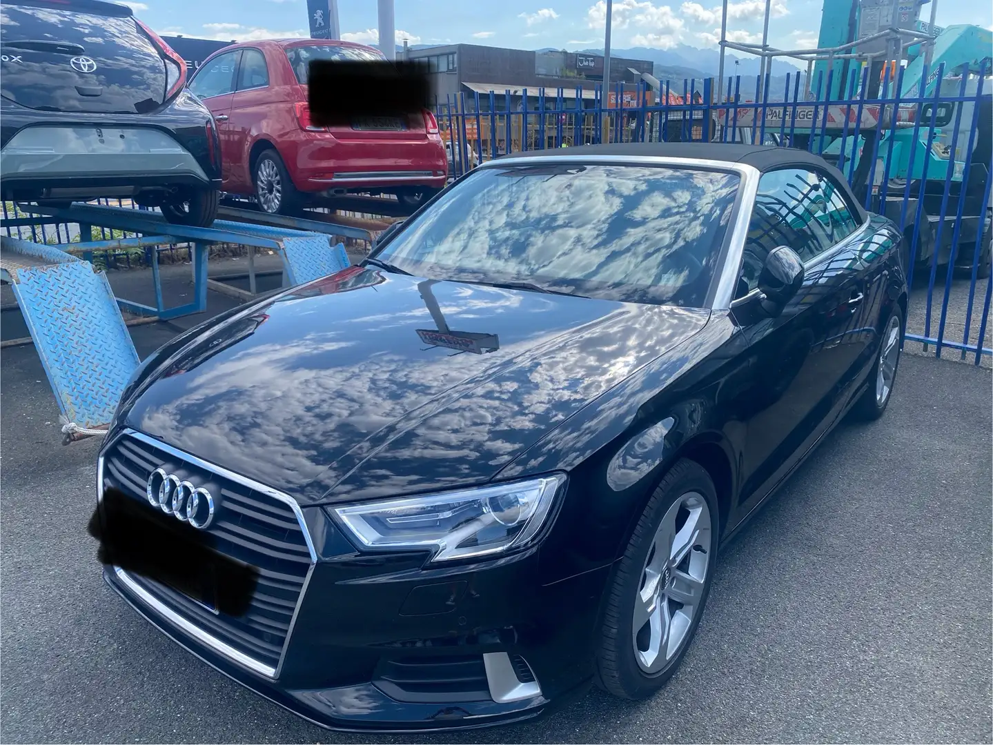 Audi A3 A3 III 2016 Cabriolet Cabrio 1.6 tdi Sport 116cv Zwart - 1