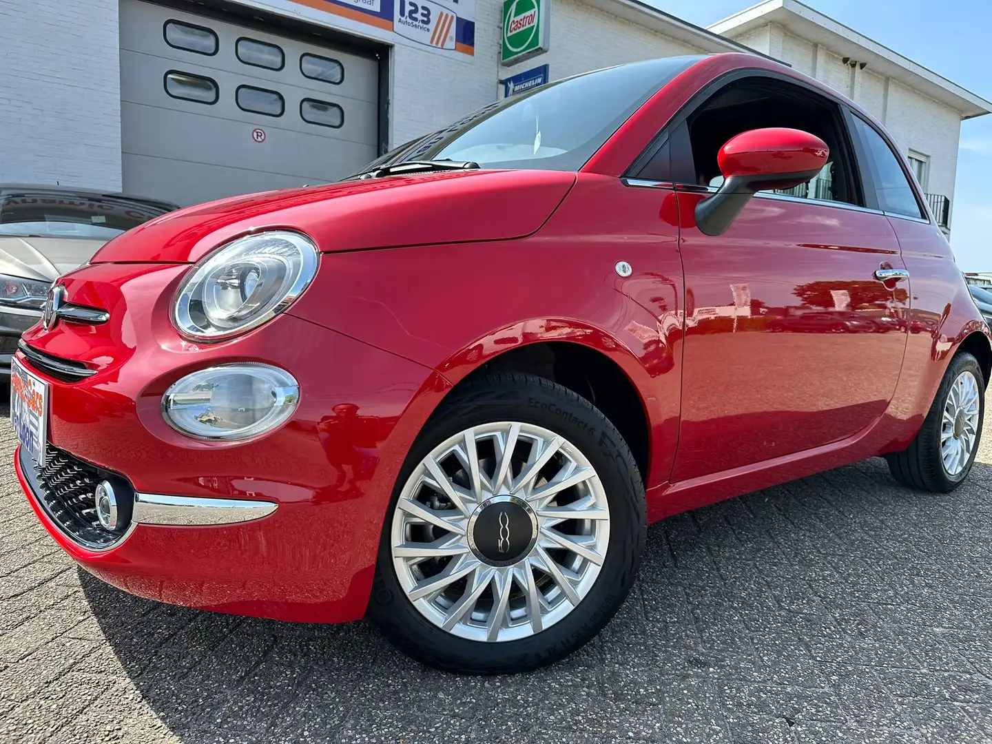 Fiat 500 1.0i MHEV, Opendak, Cruise, Carplay, Nieuwstaat! Rojo - 1