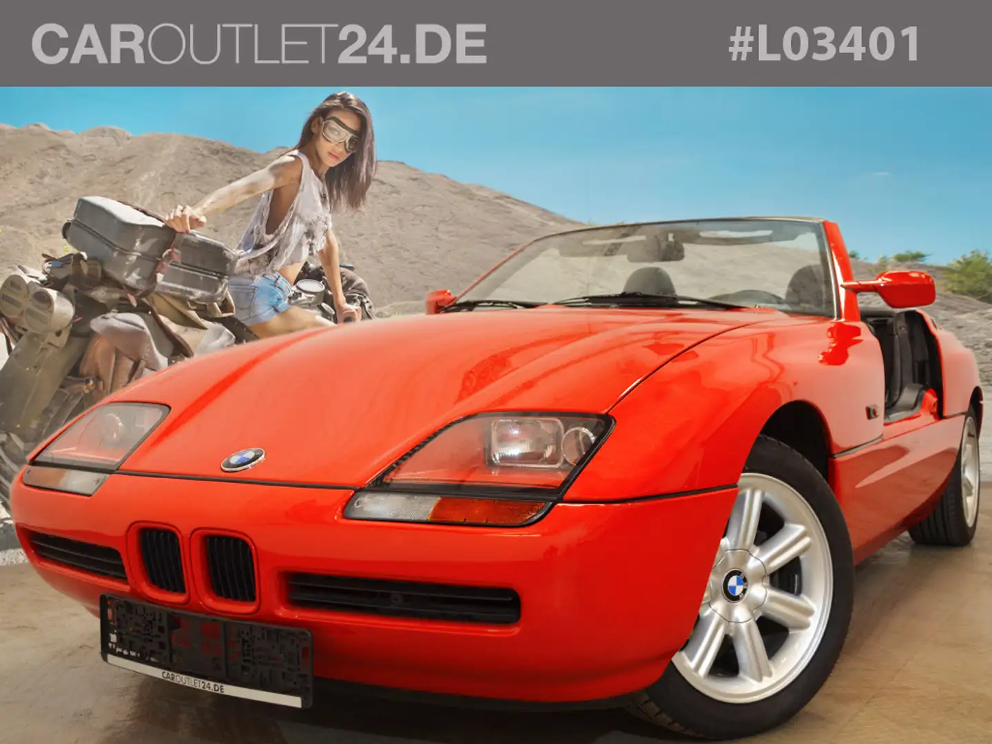 BMW Z1 *Original-Sammlerzustand Leder Camouflage* Rot - 1