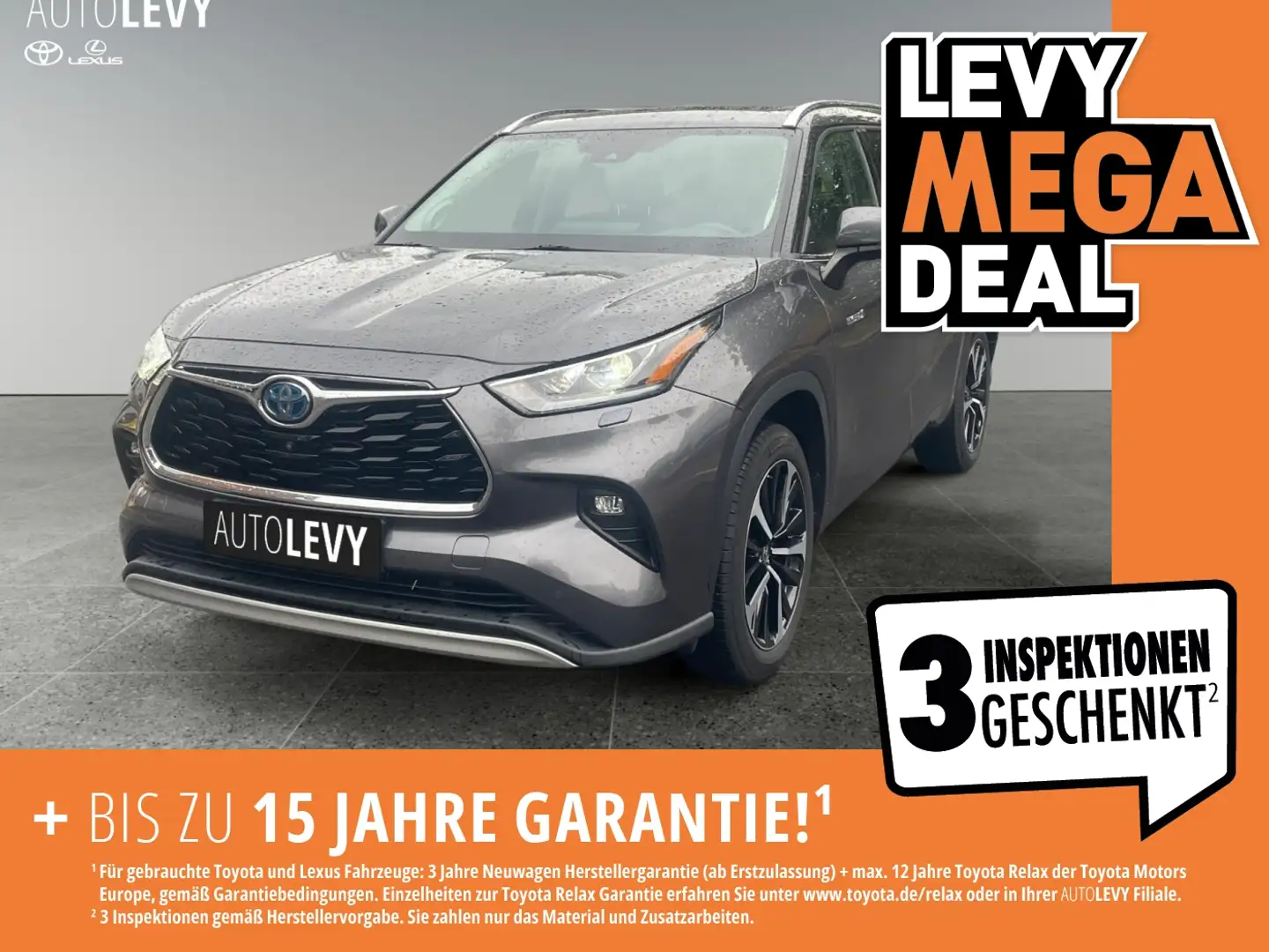 Toyota Highlander 2.5 Hybrid Luxury *JBL*PANO*CARPLAY* Grijs - 1