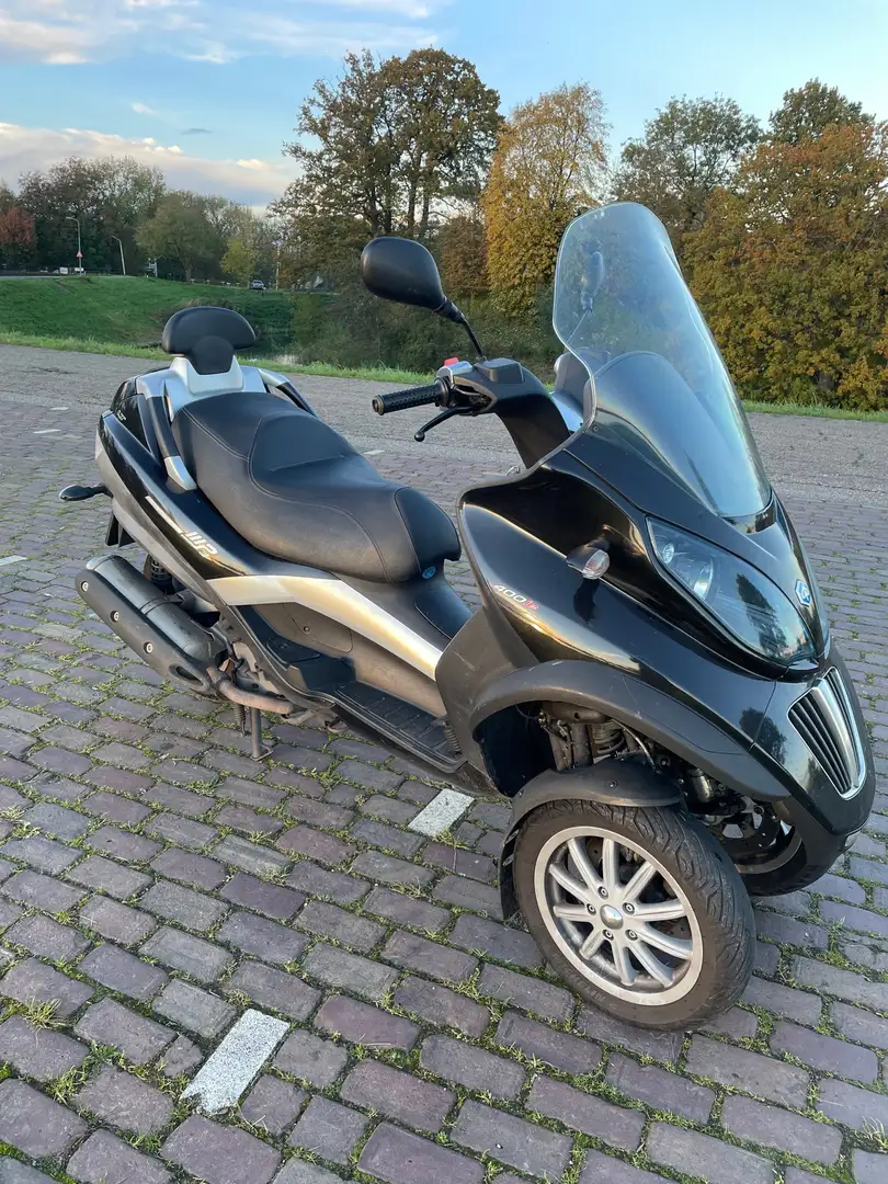 Piaggio MP3 LT 400cc auto rijbewijs Nero - 2