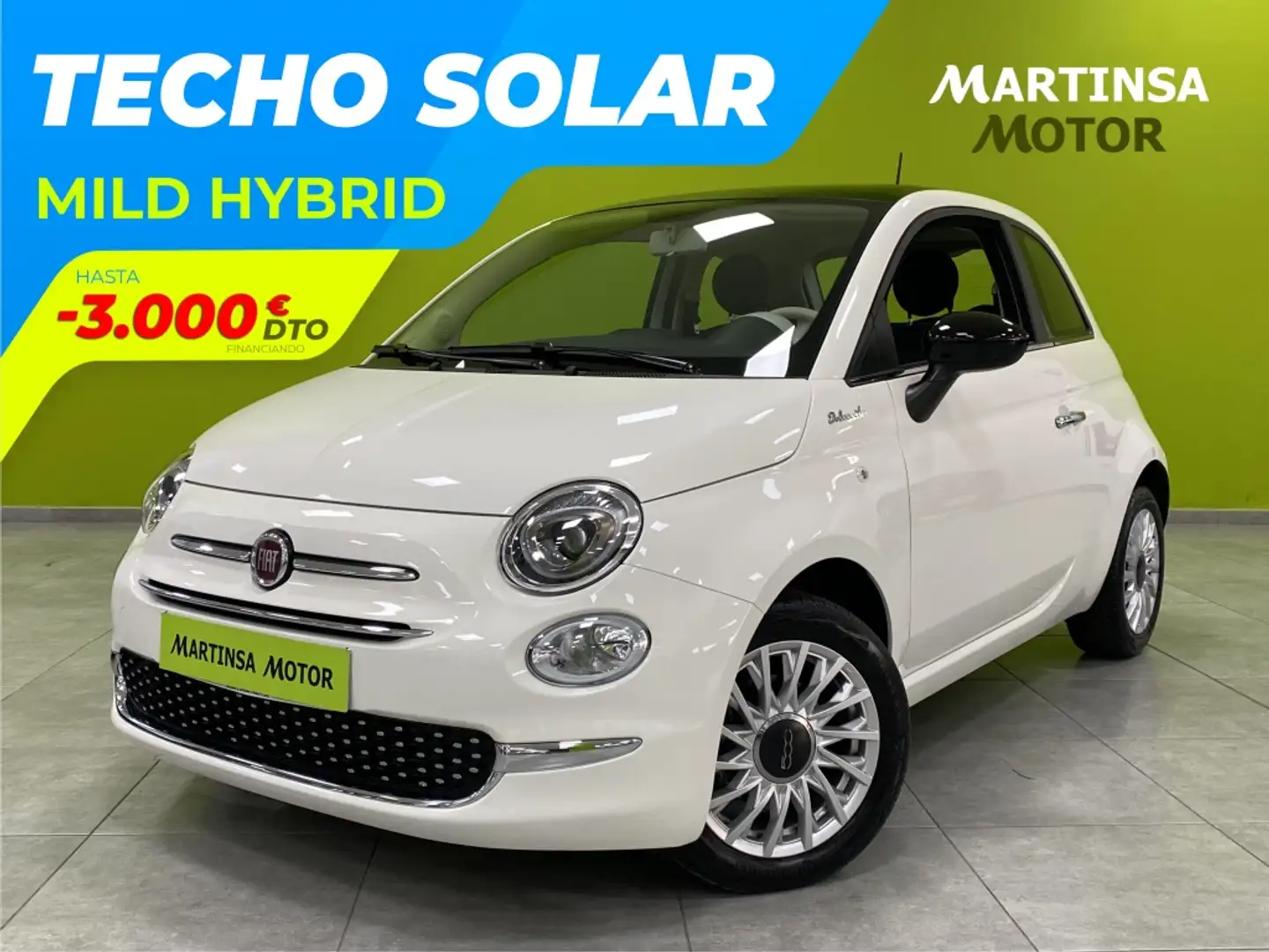 Fiat 500 1.0 Hybrid Dolcevita 52kW Blanco - 1