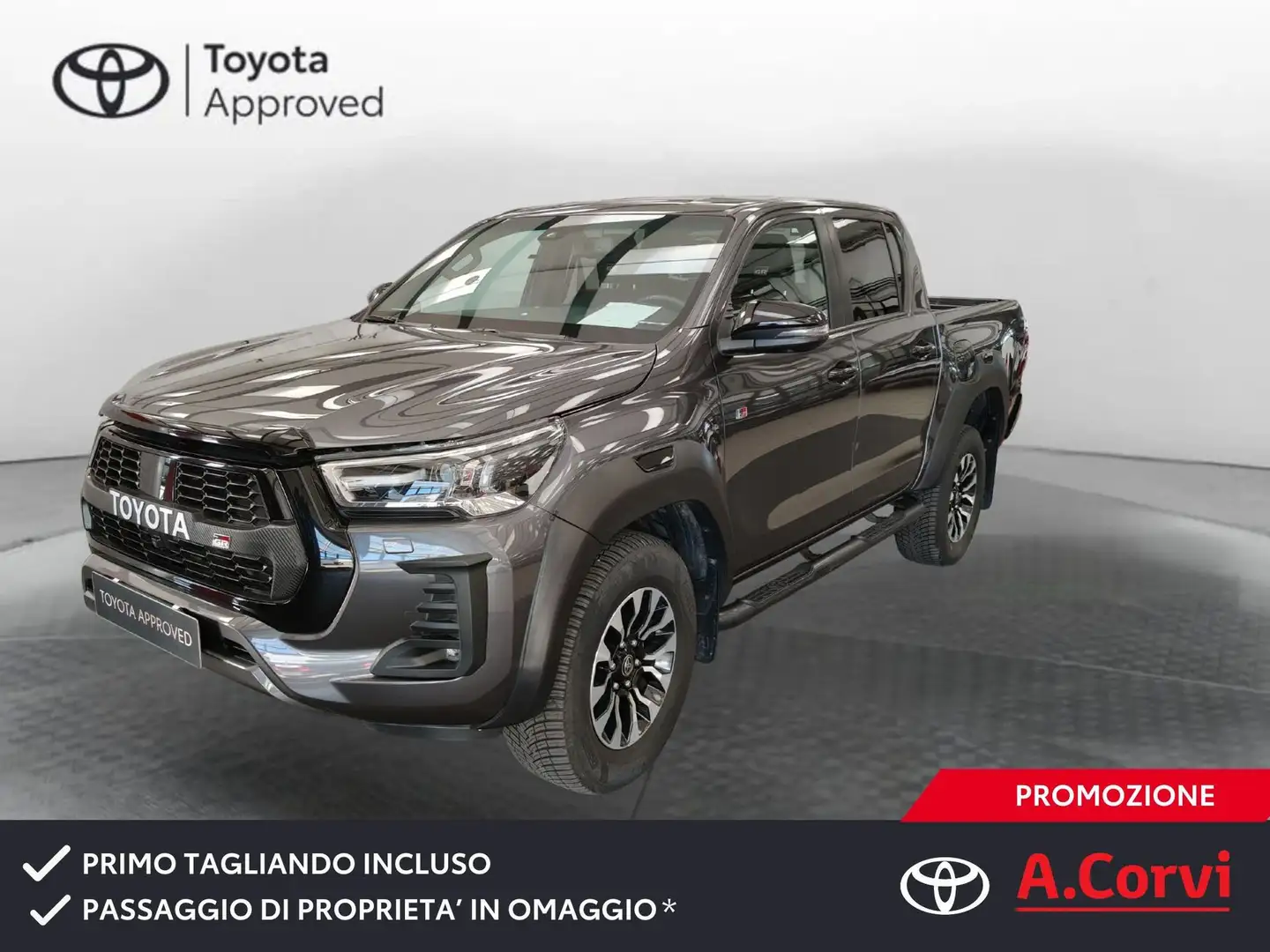 Toyota Hilux Hilux 2.8 D-4D A/T 4WD 4 porte Double Cab GR SPORT Gris - 1