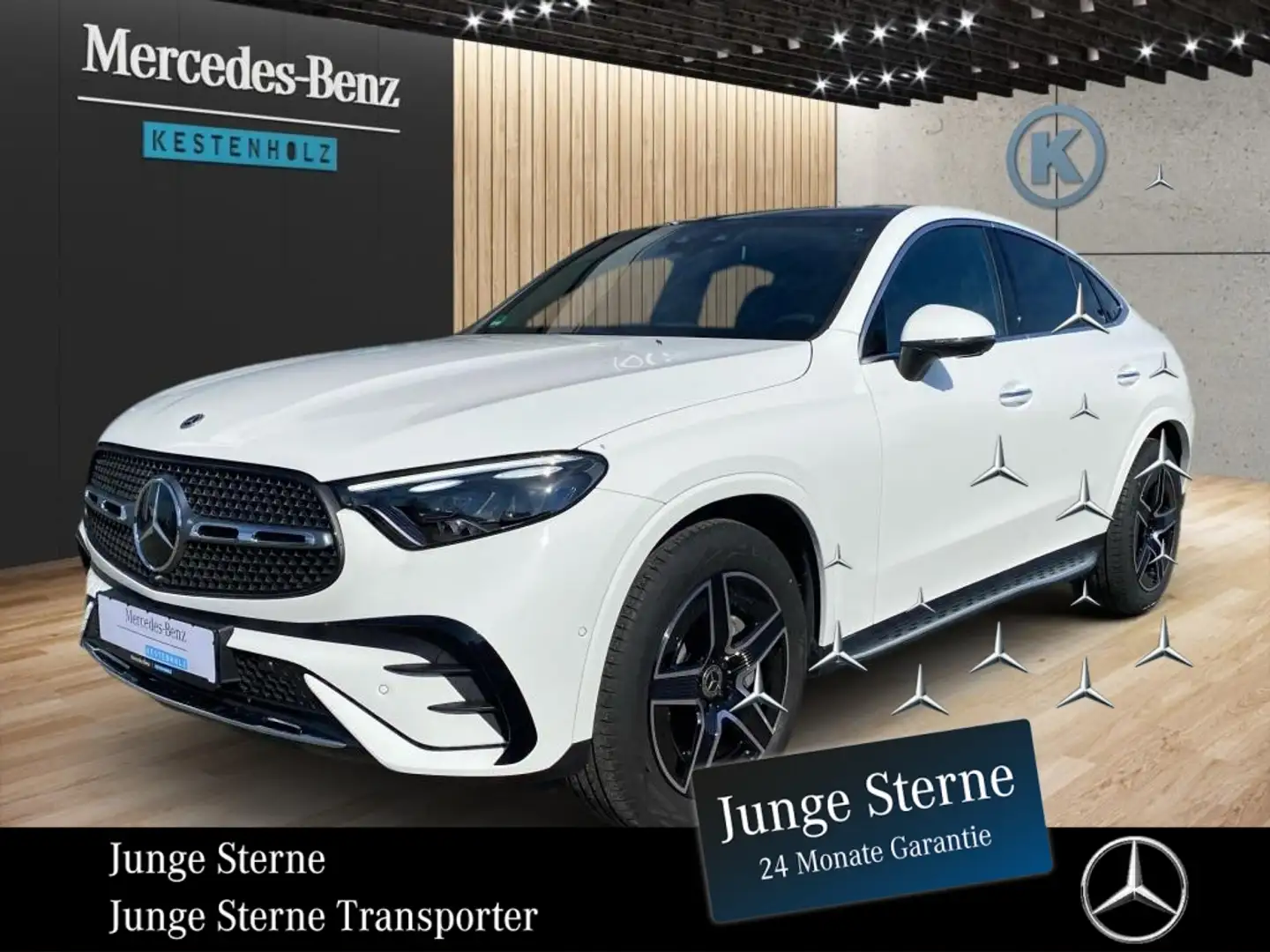 Mercedes-Benz GLC 300 d 4MATIC Coupé *AMG*STHZ*DISTR*AHK*MEMO* Blanc - 1