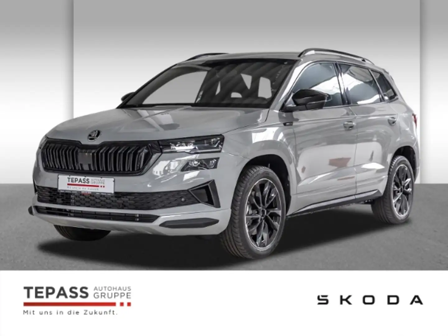 Skoda Karoq 2.0l TDI Sportline NAVI LED PDC SHZ ACC Grau - 1