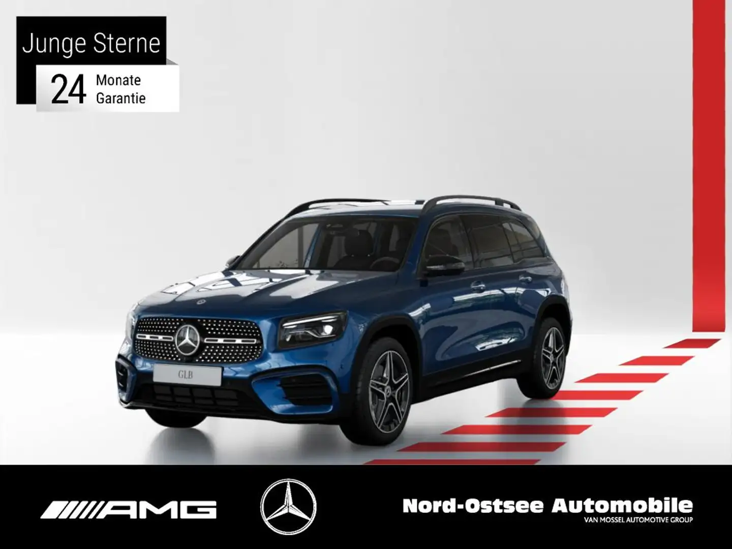 Mercedes-Benz GLB 200 AMG MULTIBEAM KEYLESS-GO NIGHT Blau - 1