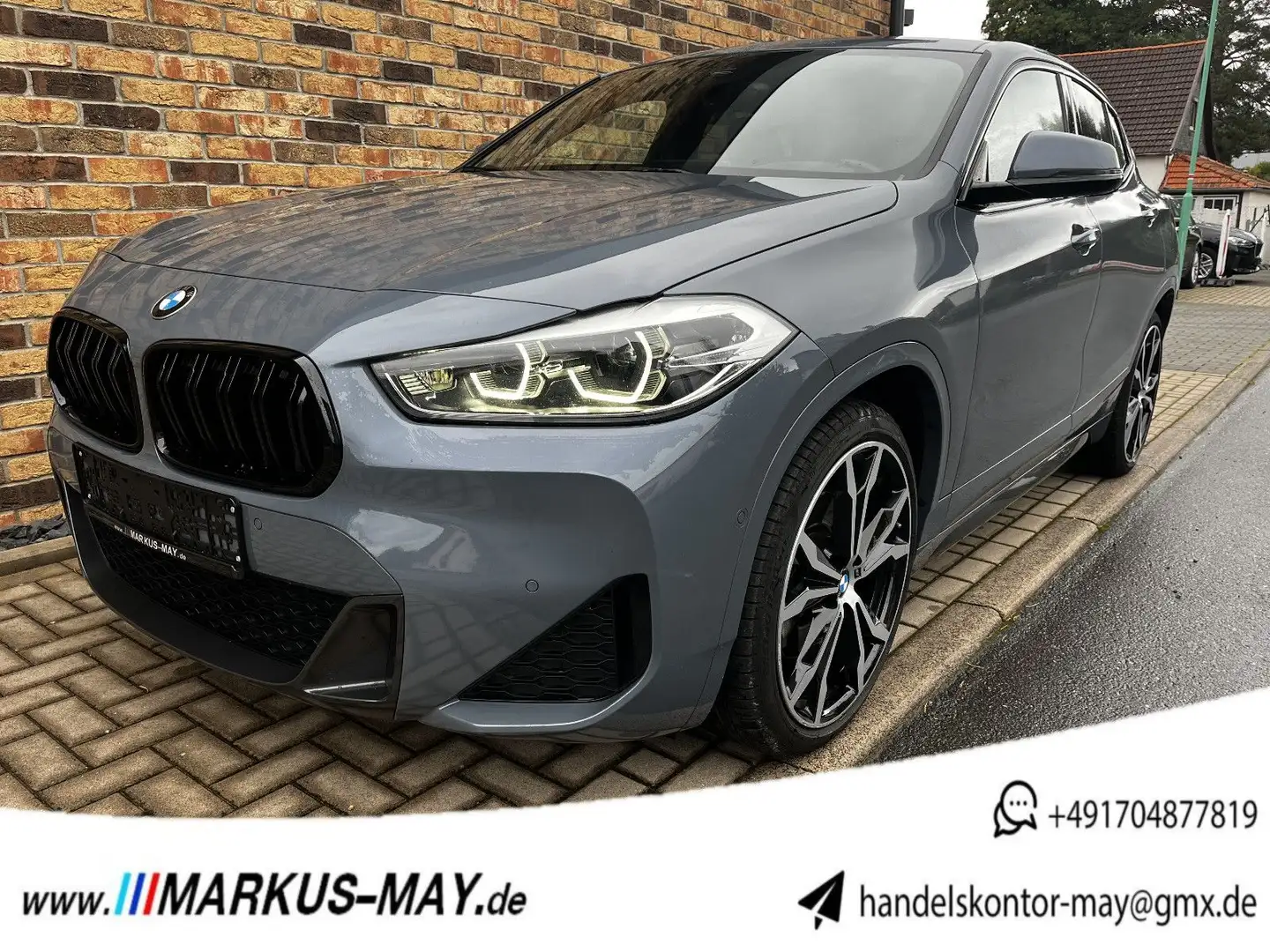 BMW X2 xDrive 20d Navi HUD Leder Stop+Go M Sport Bleu - 1