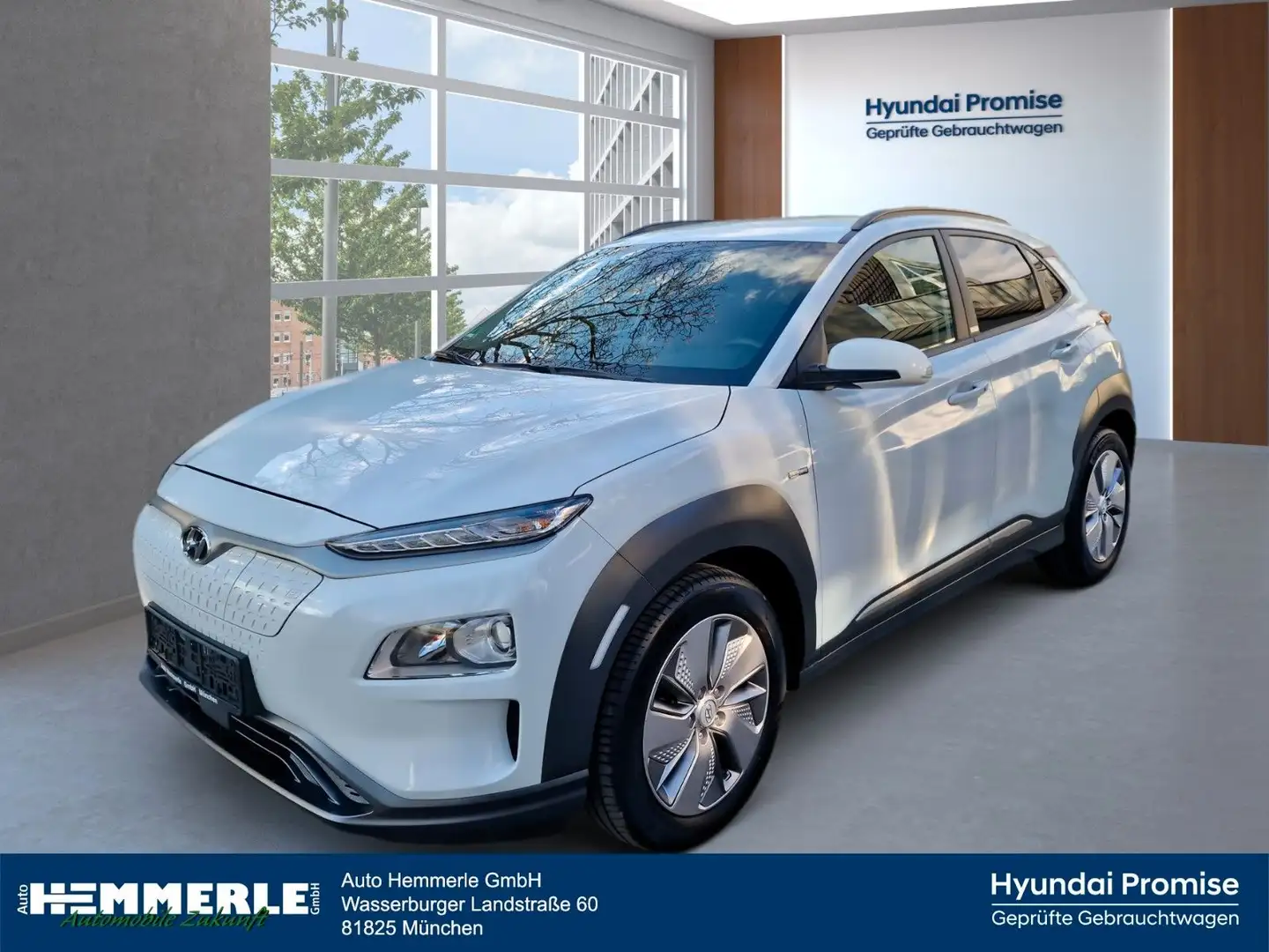 Hyundai KONA Advantage Elektro NAVI + Sitzheizung Weiß - 1