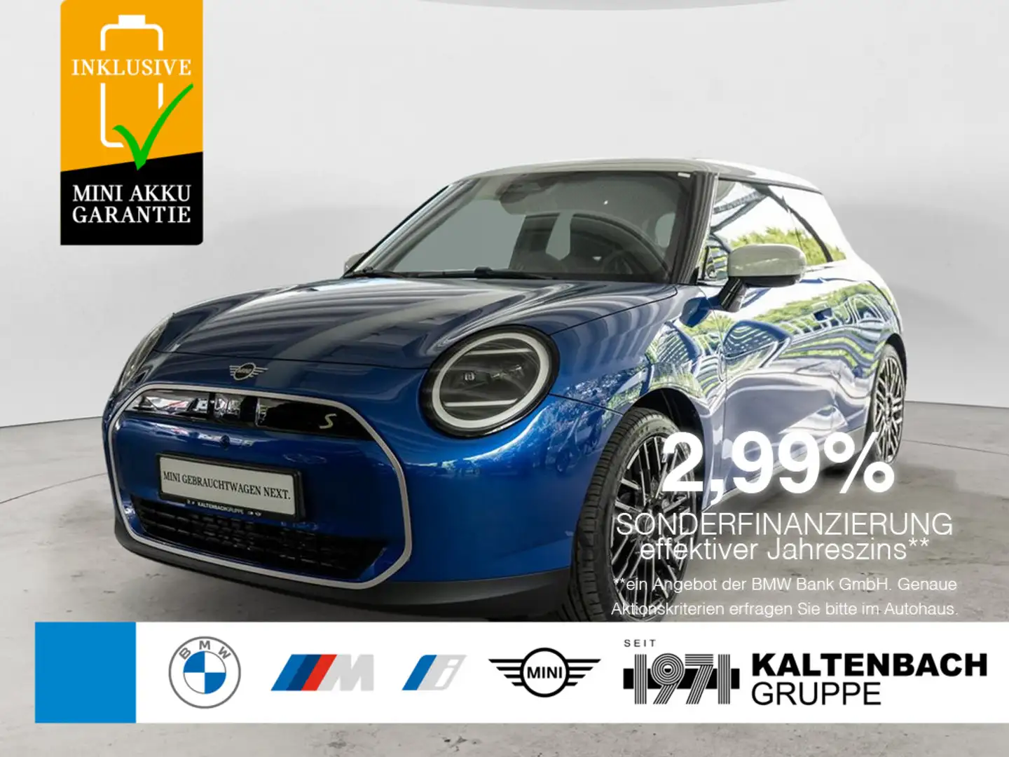 MINI Cooper SE Favoured Trim PANO HUD LED NAVI Bleu - 1