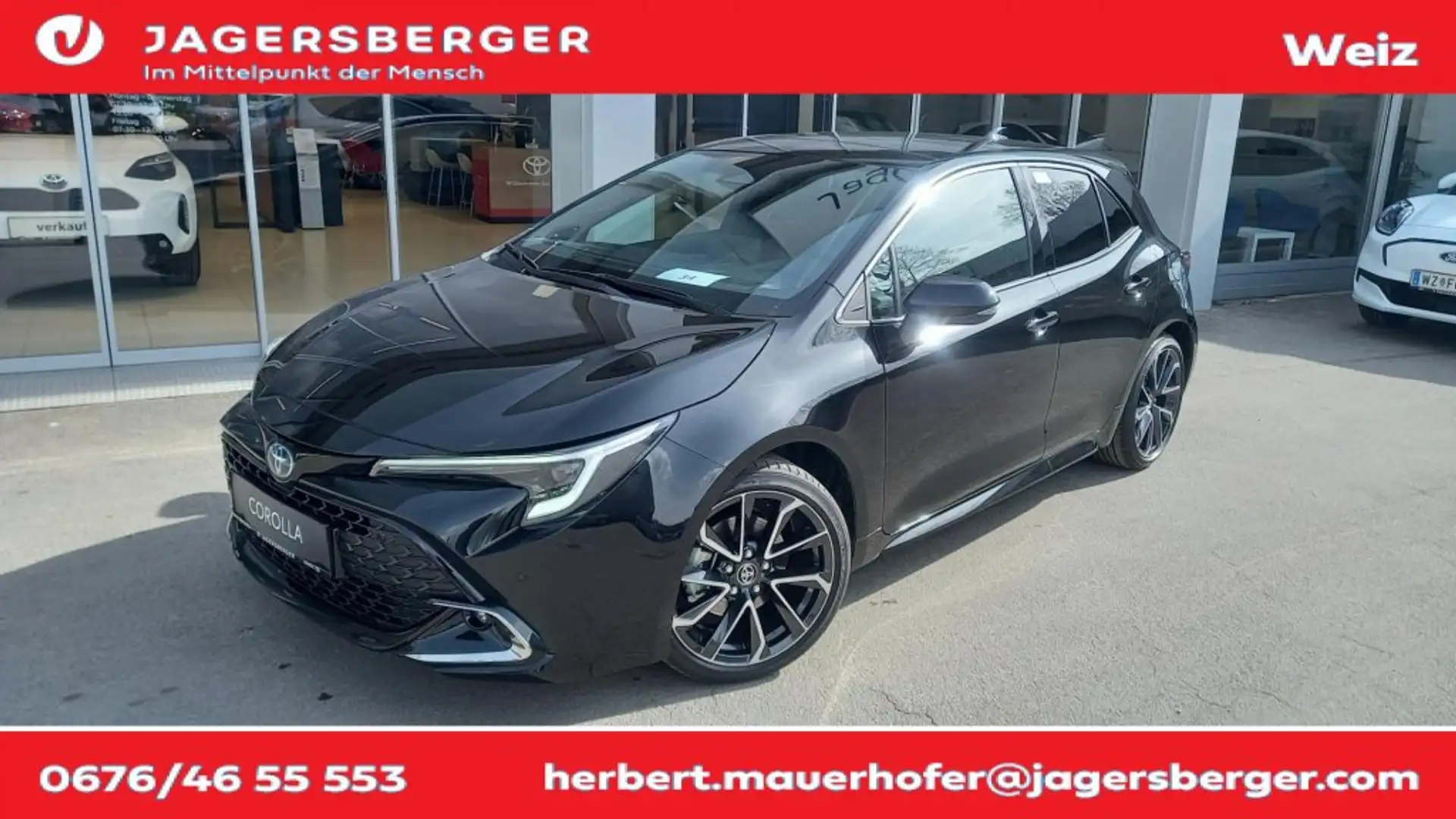 Toyota Corolla 2,0 Hybrid Lounge Schwarz - 1