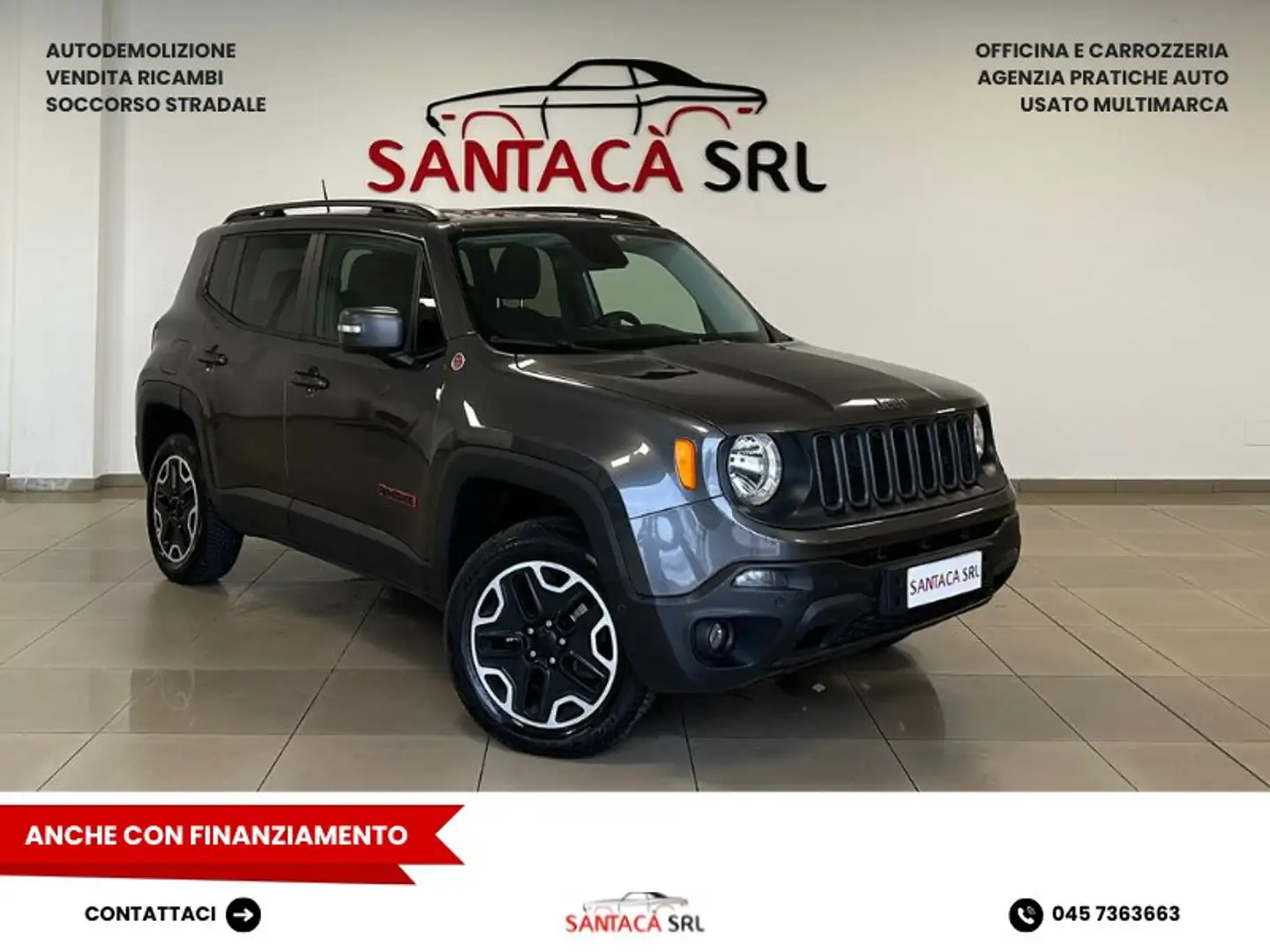 Jeep Renegade Renegade 2.0 mjt Trailhawk 4wd 170cv auto Grigio - 1