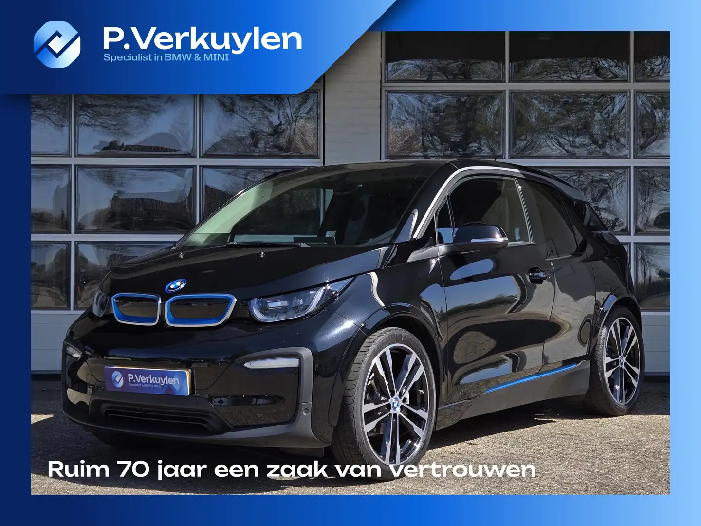 BMW i3 120AH 42KWH | WARMTEPOMP | NAVIGATIE PROFF. | CAME Zwart - 1