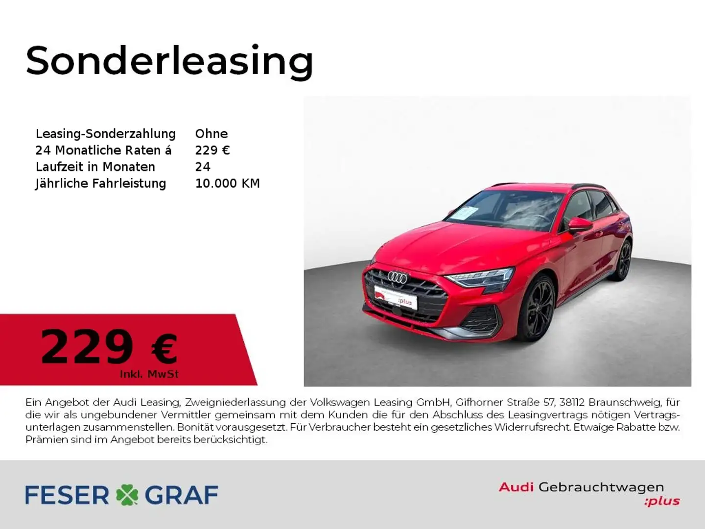 Audi A3 30 TFSI - S line - MATRIX - KAMERA Rot - 1