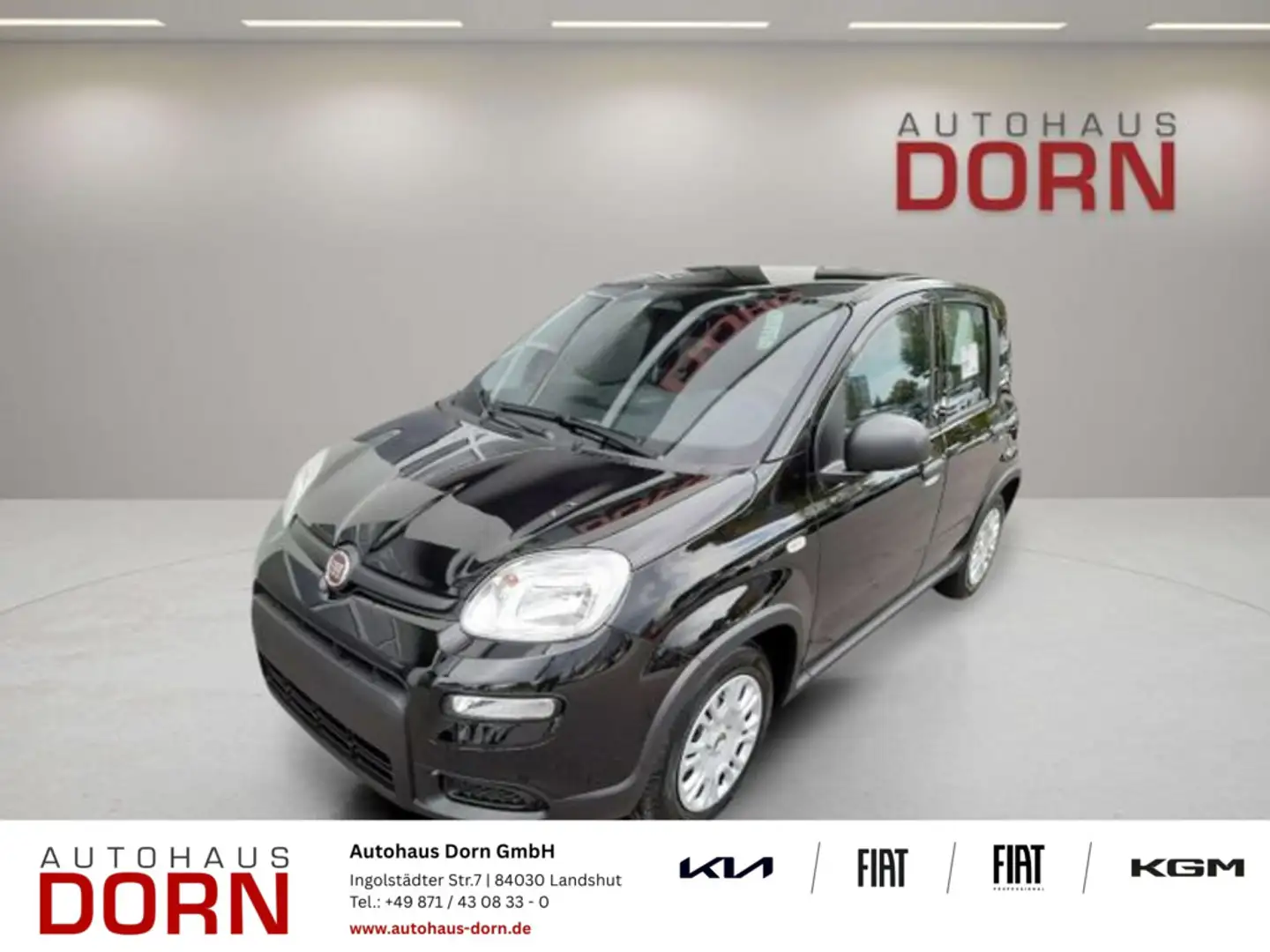Fiat Panda 1.0 GSE Hybrid 2024 City-Paket Parksensore Schwarz - 1