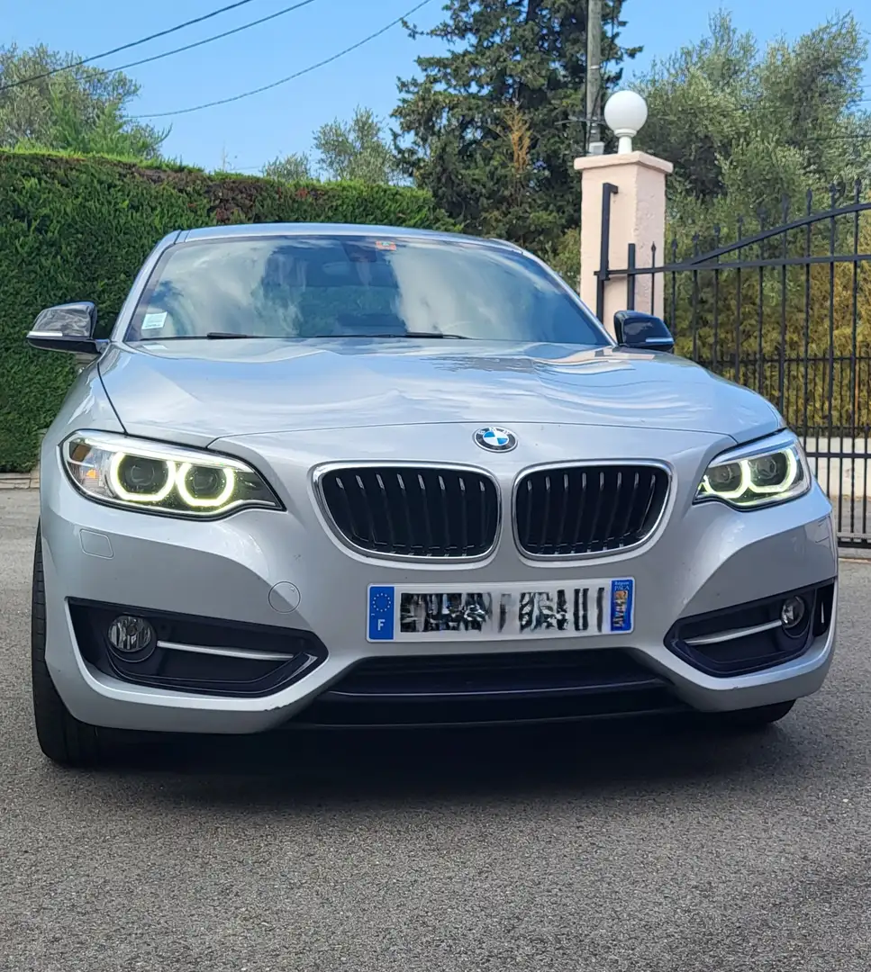 BMW 218 Coupe 218d 150 ch Sport A Argent - 2