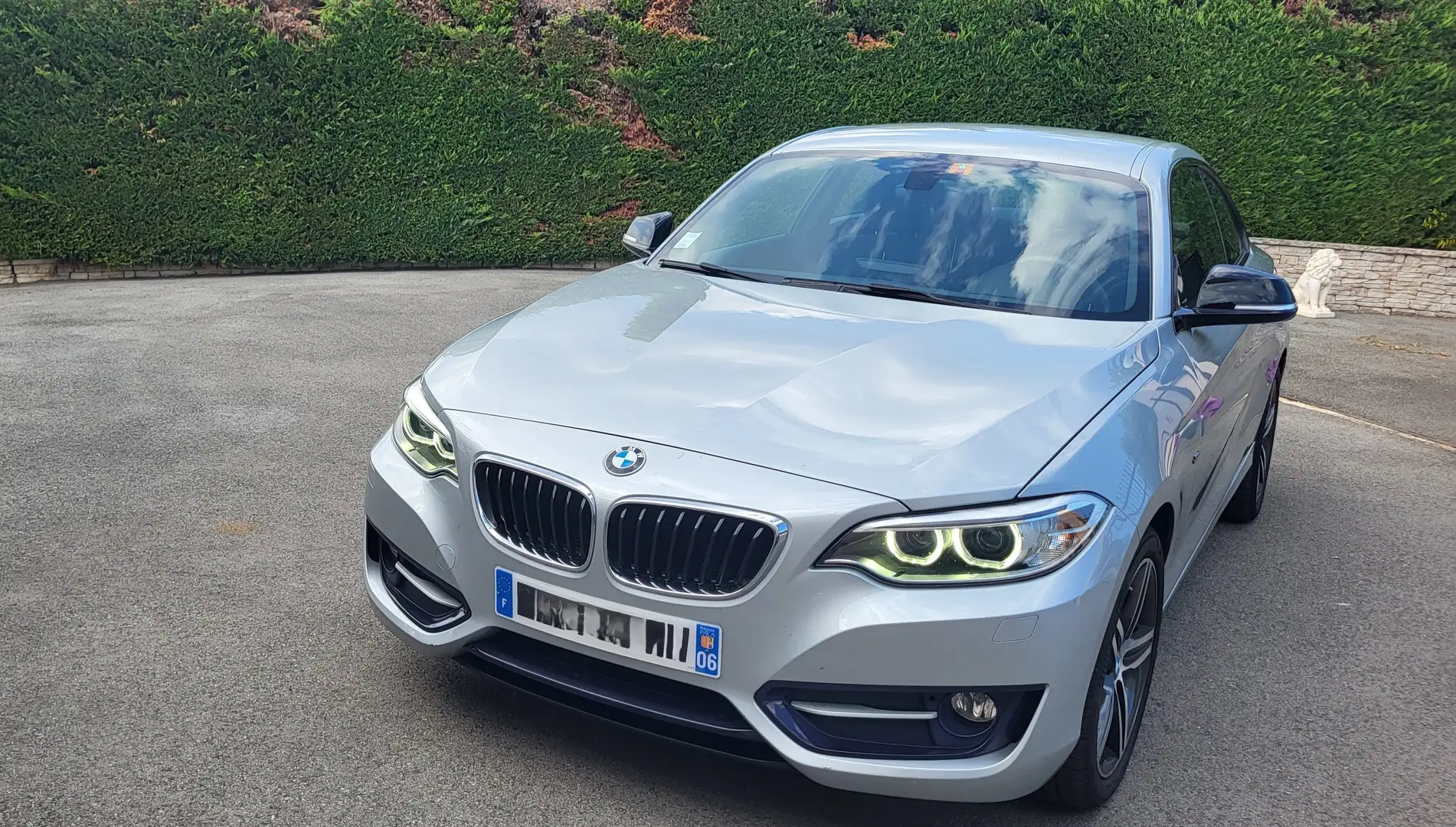 BMW 218 Coupe 218d 150 ch Sport A Argent - 1