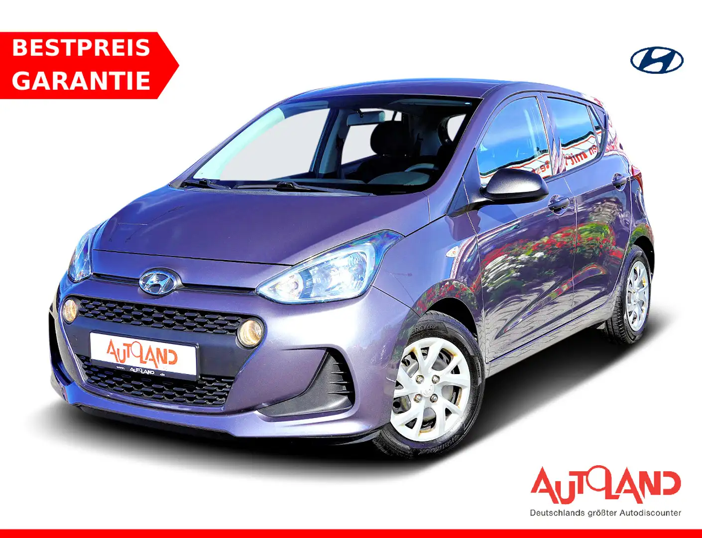 Hyundai i10 1.0 Basis Tagfahrlicht Klima USB AUX Grigio - 1