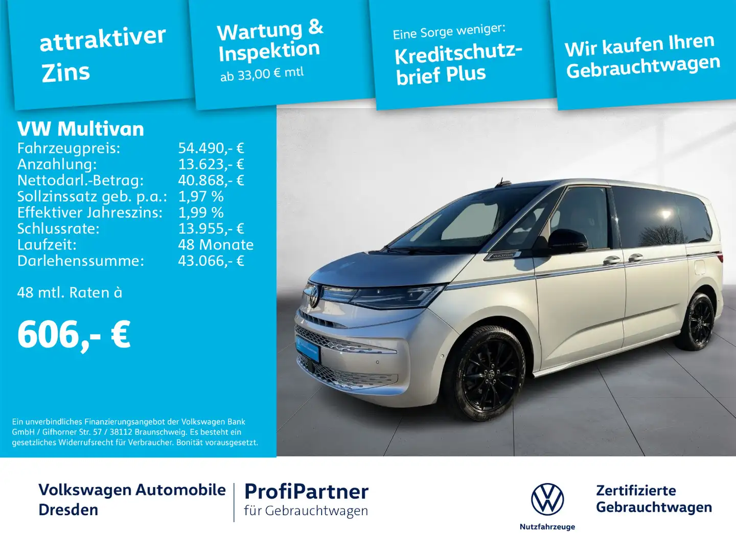 Volkswagen T7 Multivan T7 Multivan Style NAV IQ-LED STH AHZV HUD LEDER Silber - 1