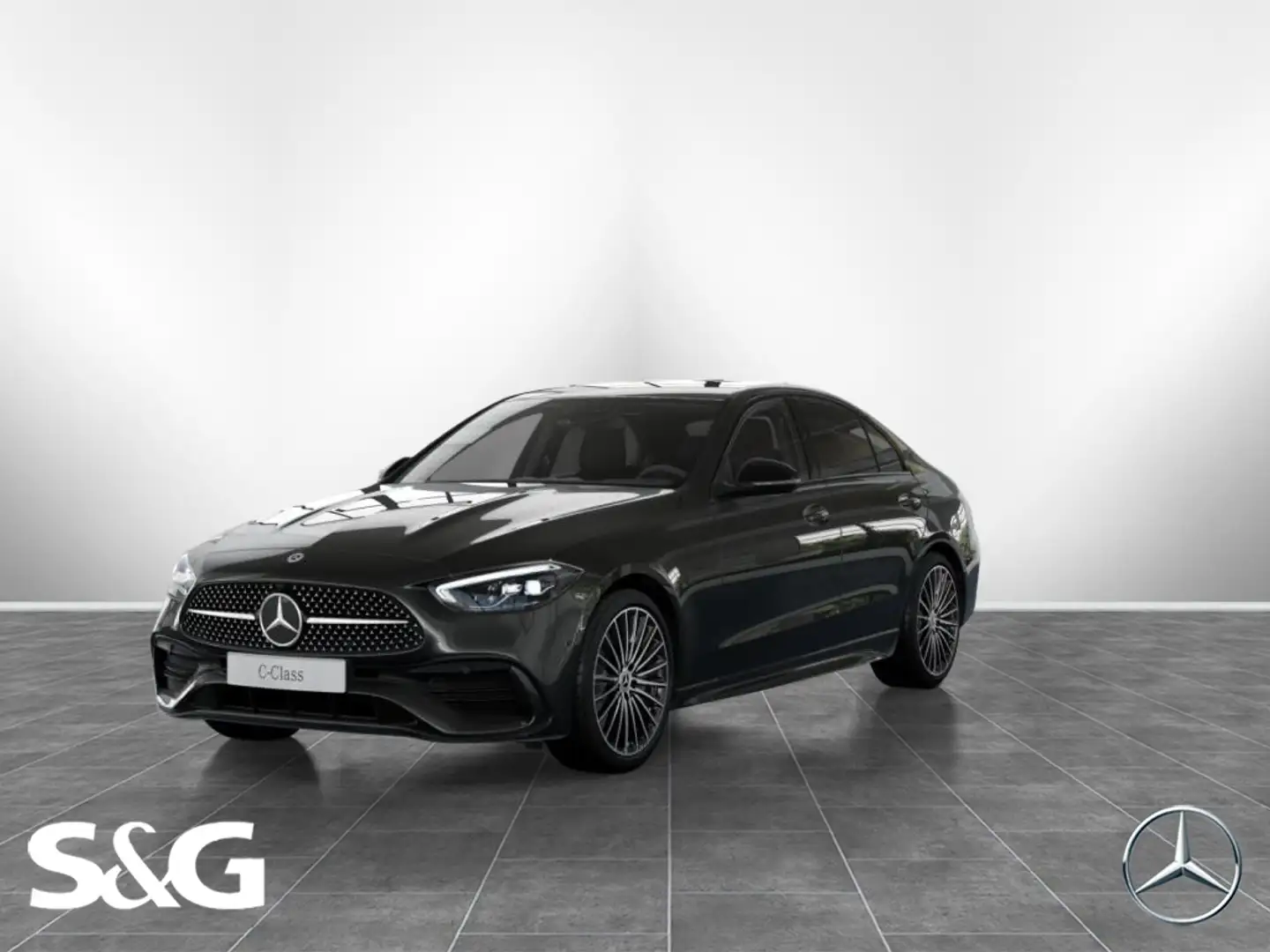 Mercedes-Benz C 300 d 4M AMG KAMERA+DISTRONIC+MEMORY+HIFI+19" Grey - 1