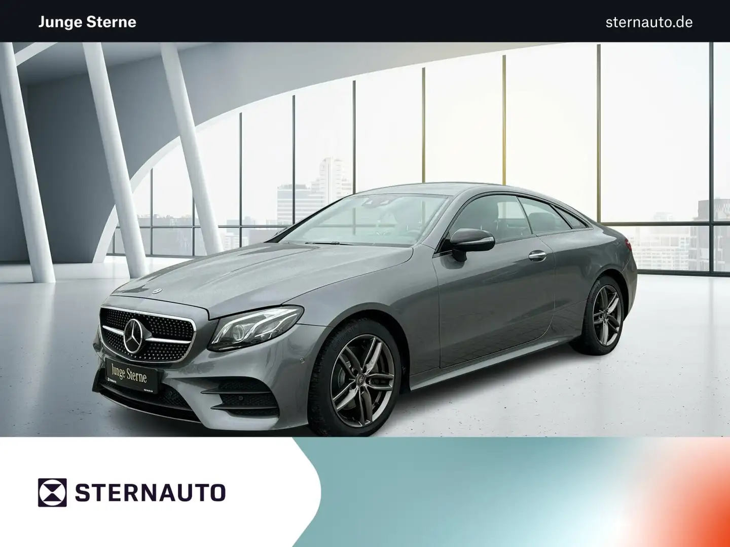 Mercedes-Benz E 220 E 220 d Coupé AMG Line Exterieur Navi AMG Line Ext Grau - 1