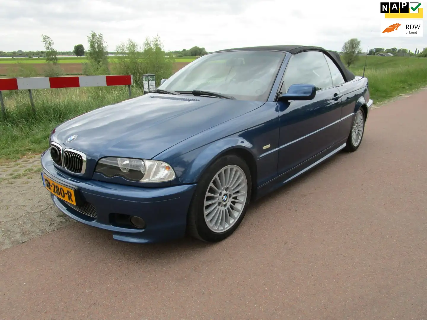 BMW 330 3-serie Cabrio 330Ci M sport nieuwstaat en mooie o Blauw - 1