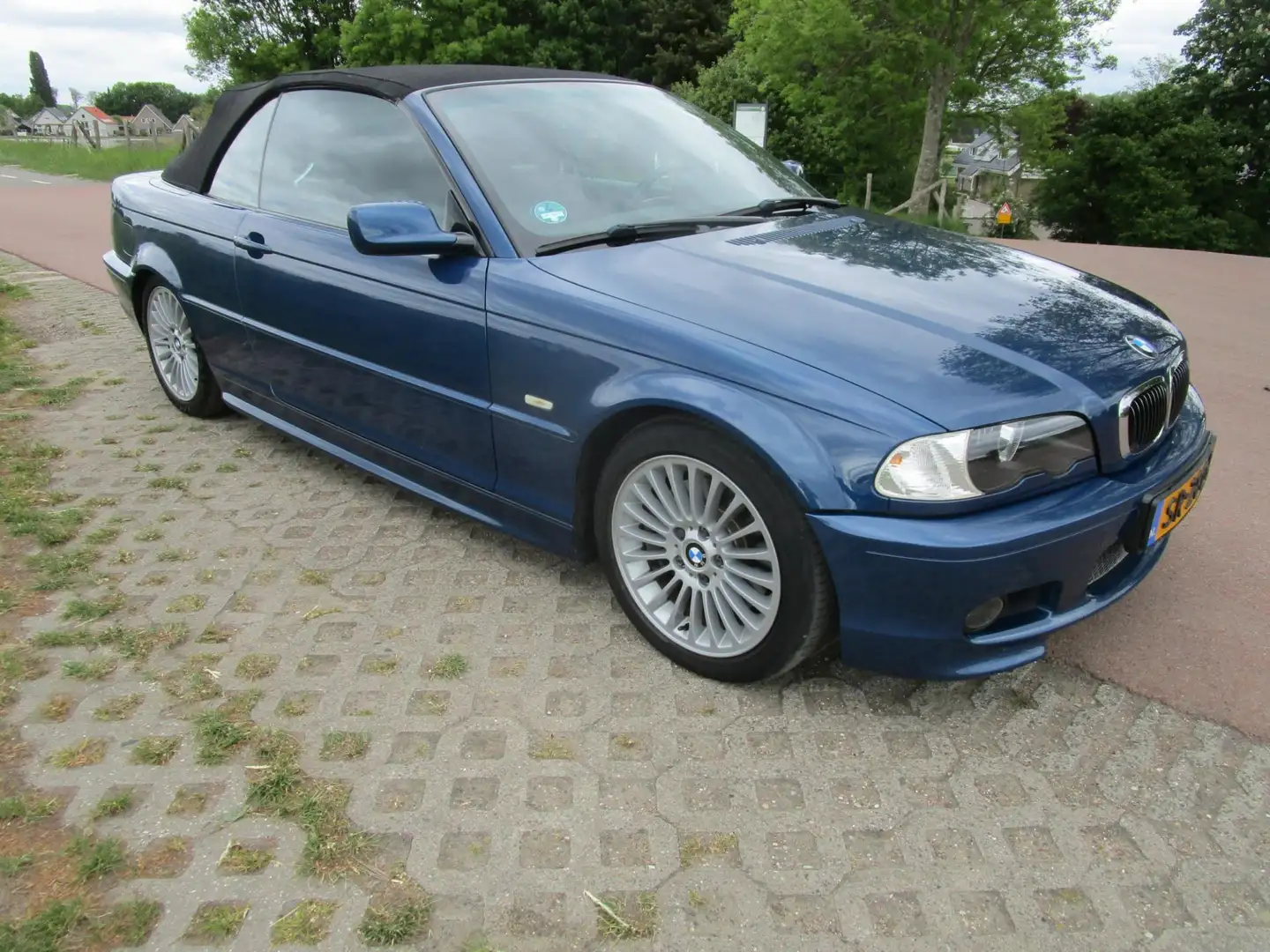 BMW 330 3-serie Cabrio 330Ci M sport nieuwstaat en mooie o Blauw - 2