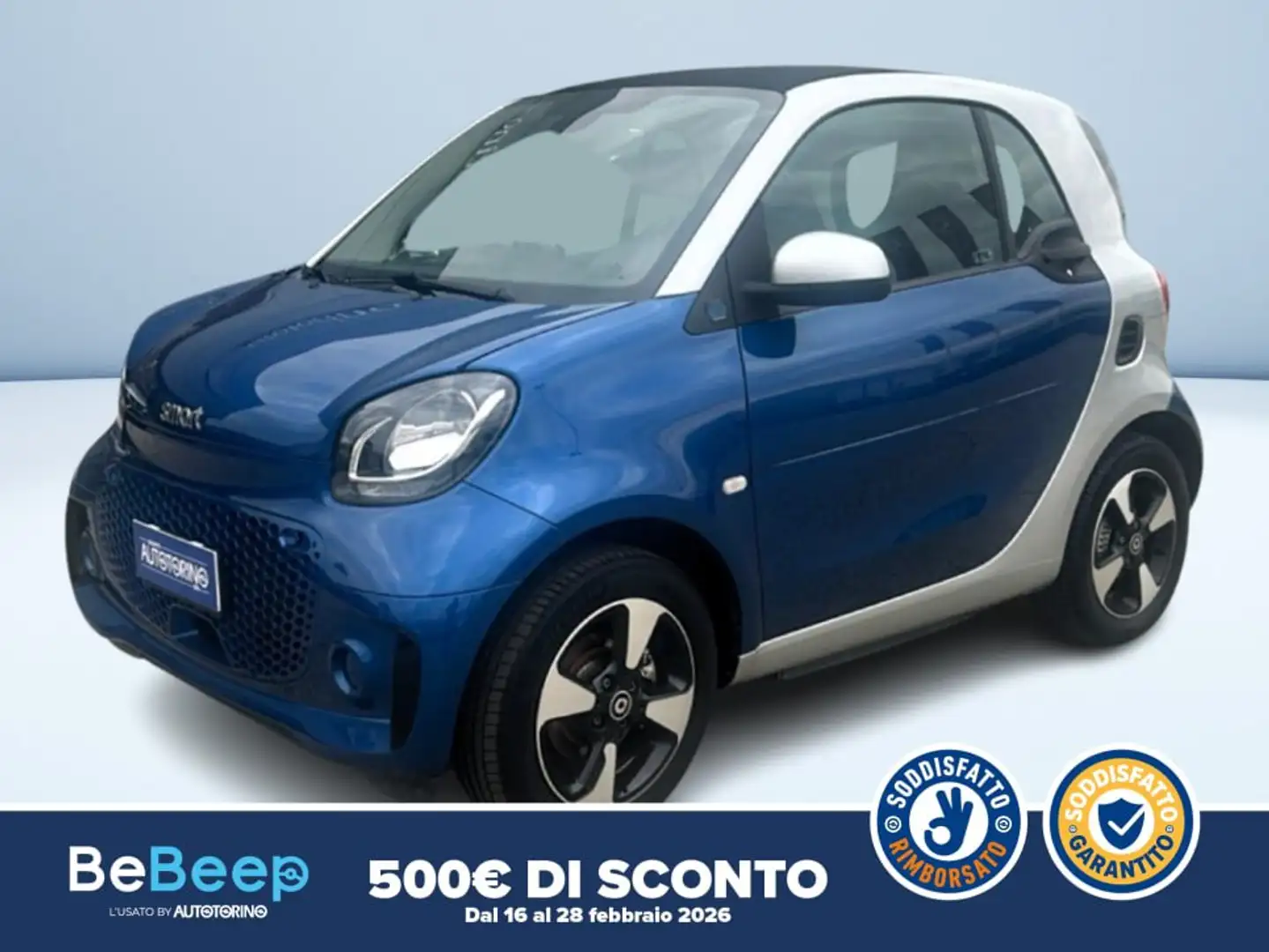 smart forTwo EQ PASSION 22KW Bleu - 1