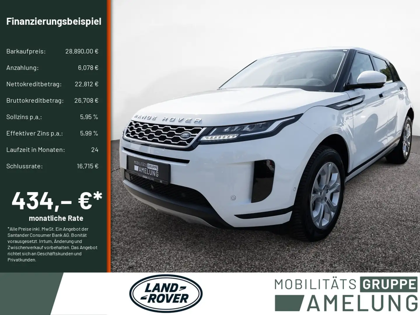 Land Rover Range Rover Evoque P300e S SHZ NAVI LED 360° Weiß - 1