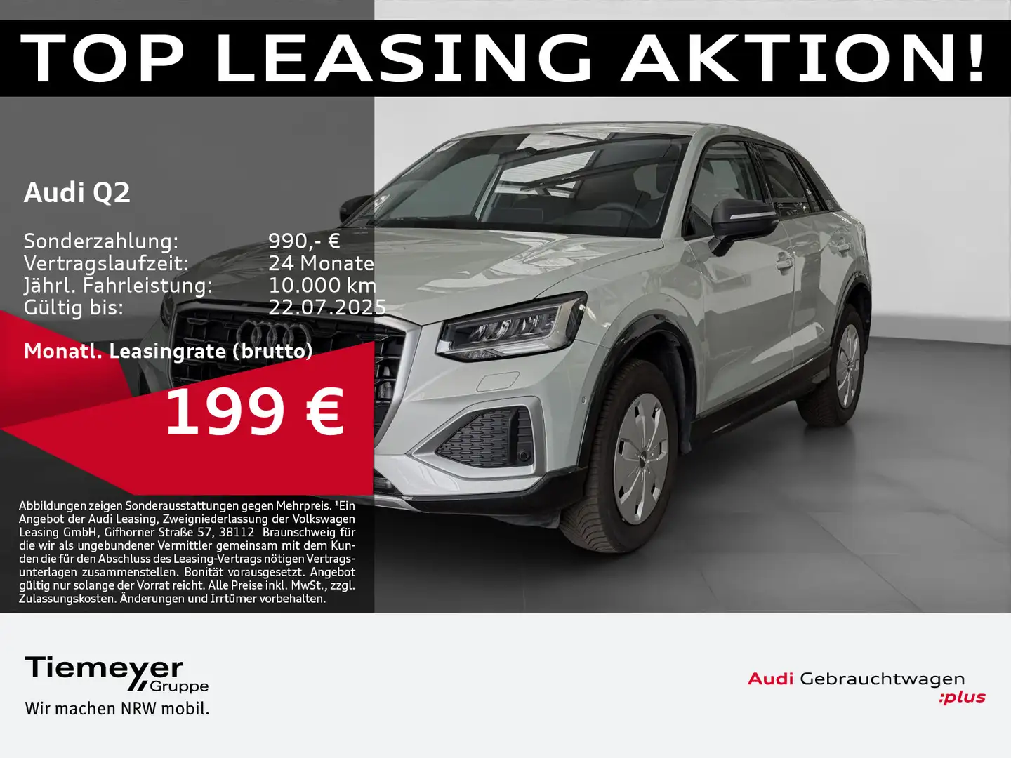 Audi Q2 30 TFSI ADVANCED LM19 KAMERA AHK PRIVACY Silber - 1