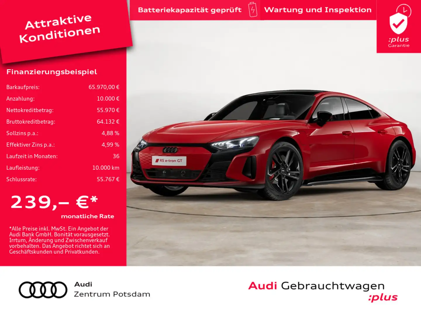 Audi RS e-tron GT quattro SITZBELÜFTUNG PANO LASER Rosso - 1