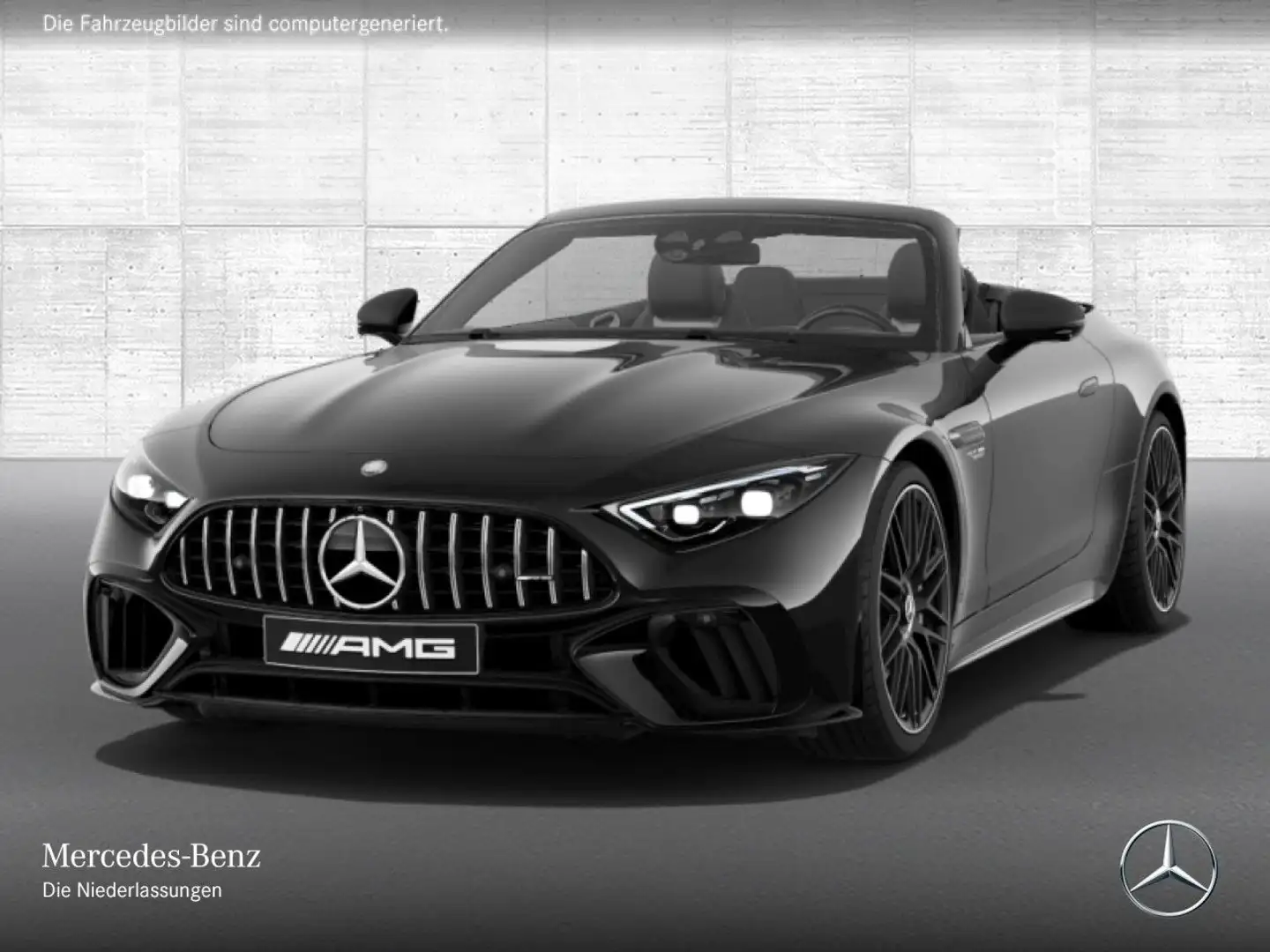 Mercedes-Benz SL 63 AMG S Cab. Keramik AeroPak Fahrass Sportpak Noir - 2