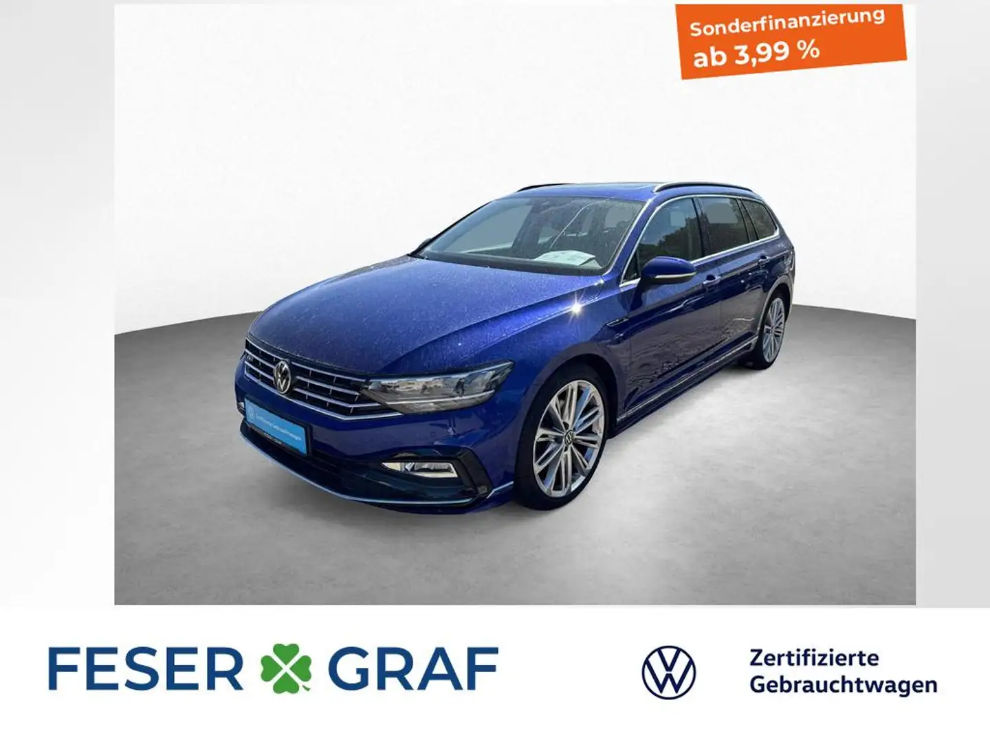 Volkswagen Passat Variant Business 2.0 TDI 7-DSG R-Line Ext. PANO Blu/Azzurro - 1