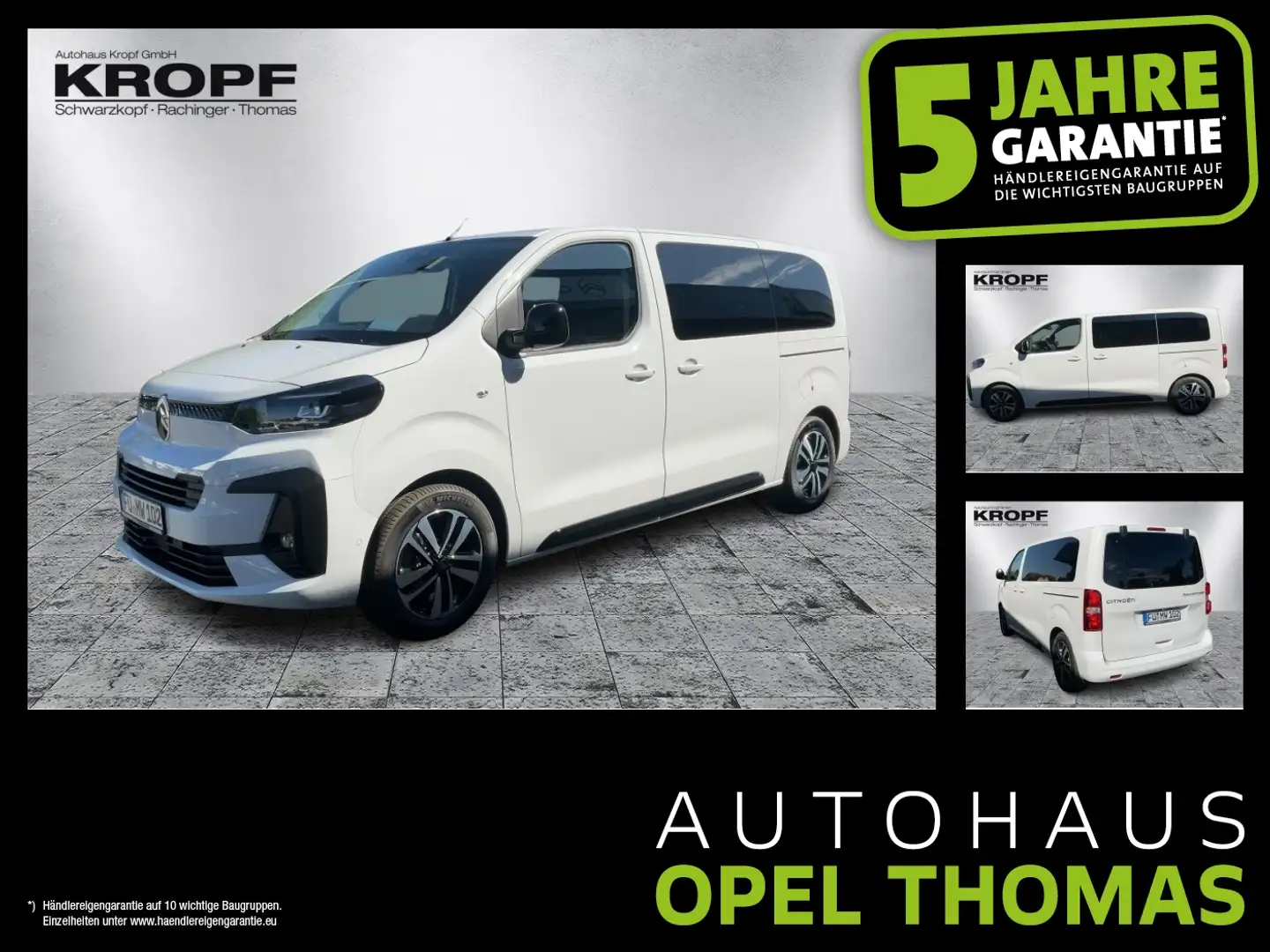 Citroen Spacetourer 2.0 Diesel AT M 8-Sitzer Navi SHZ Blanc - 1