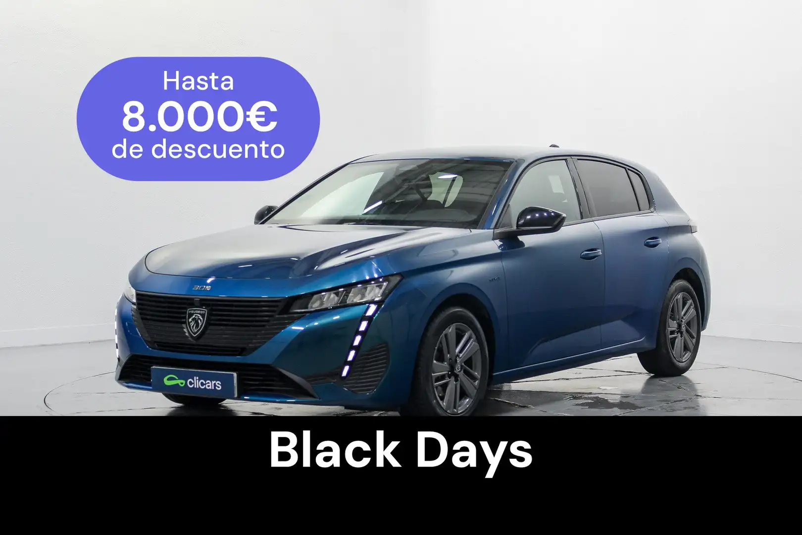 Peugeot 308 1.2 PureTech S&S Style EAT8 130 Bleu - 1