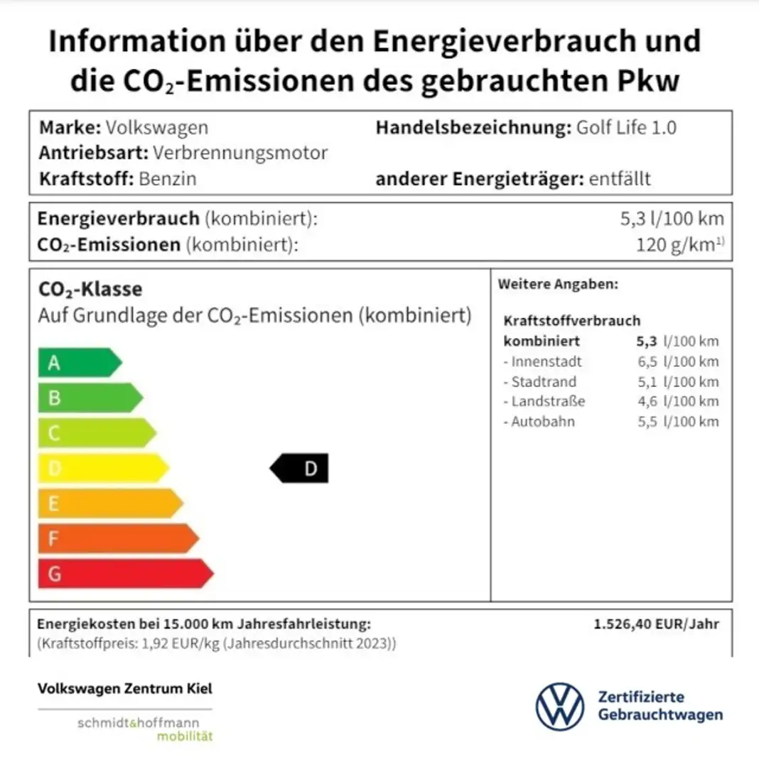 Volkswagen Golf Life 1.0 eTSI SITZHZ+ACC+PDC+CARPLAY+KLIMA Klima Silber - 1
