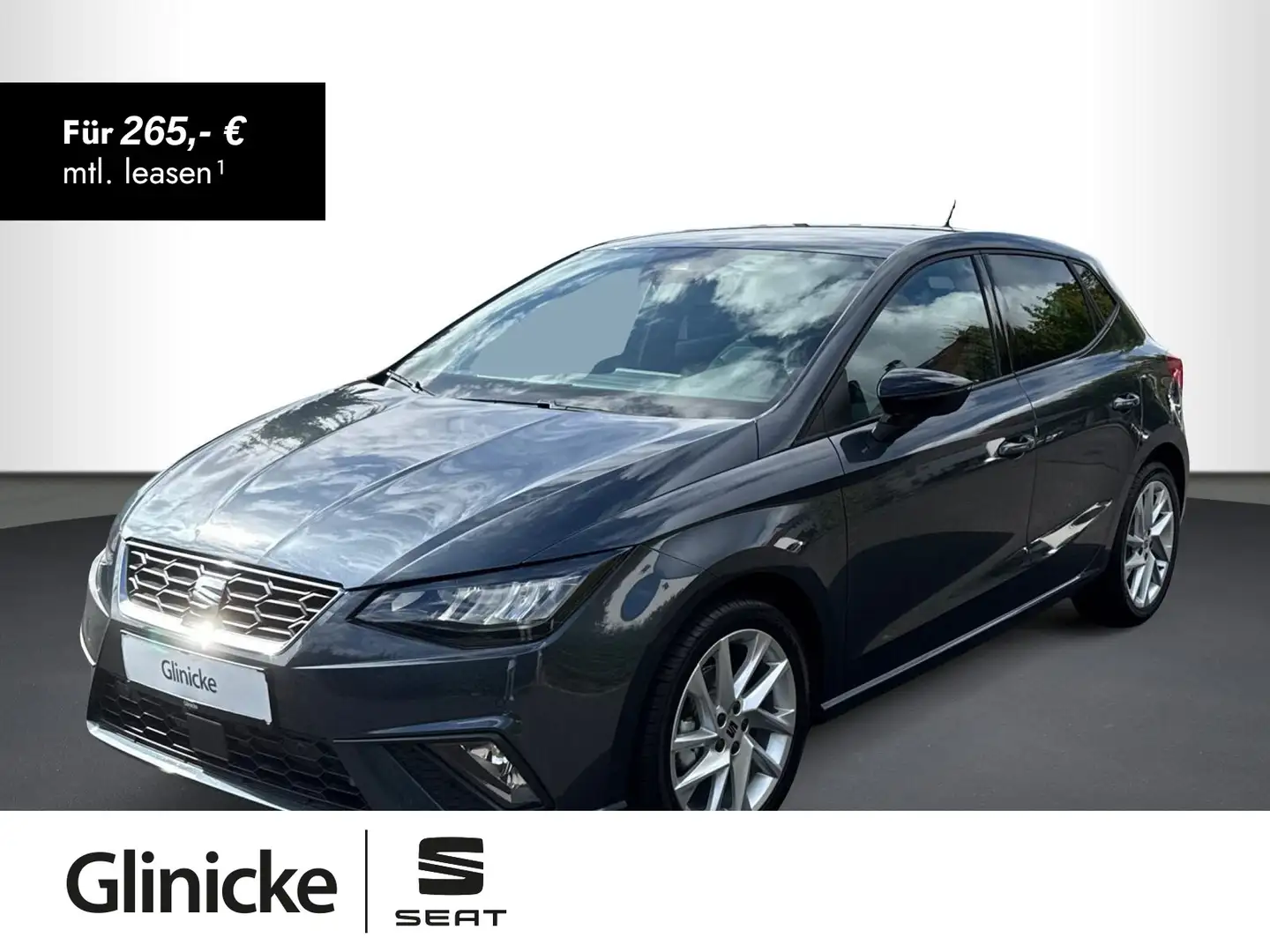 SEAT Ibiza 1.0 TSI FR PDC, LED, FULL LINK, SHZ Grau - 1