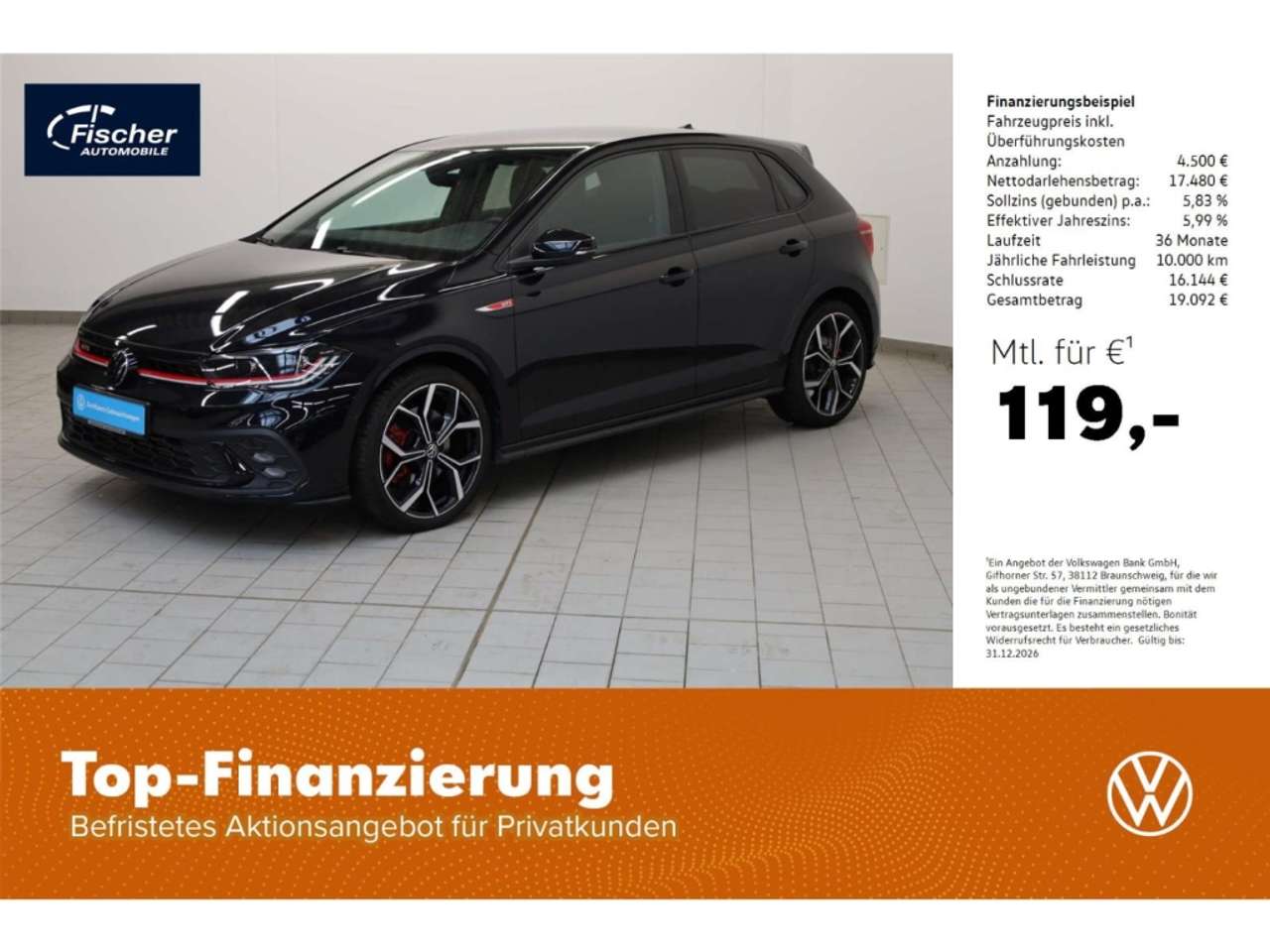 Volkswagen Polo GTI 2024 — 2.0 TSI DSG NAV/LED/ACC/RFK/18''/Kamera
