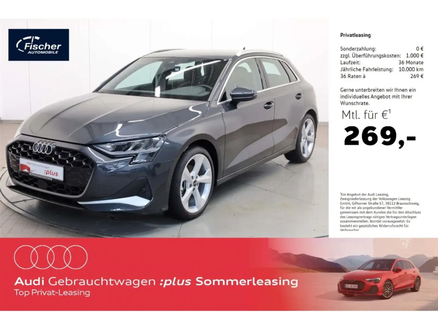 Audi A3 Sportback 35 TFSI advanced Grau - 1