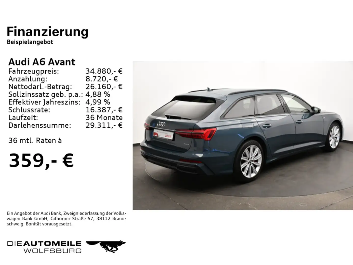 Audi A6 55 TFSI e quattro sport APS Plus/Kamera Grün - 2