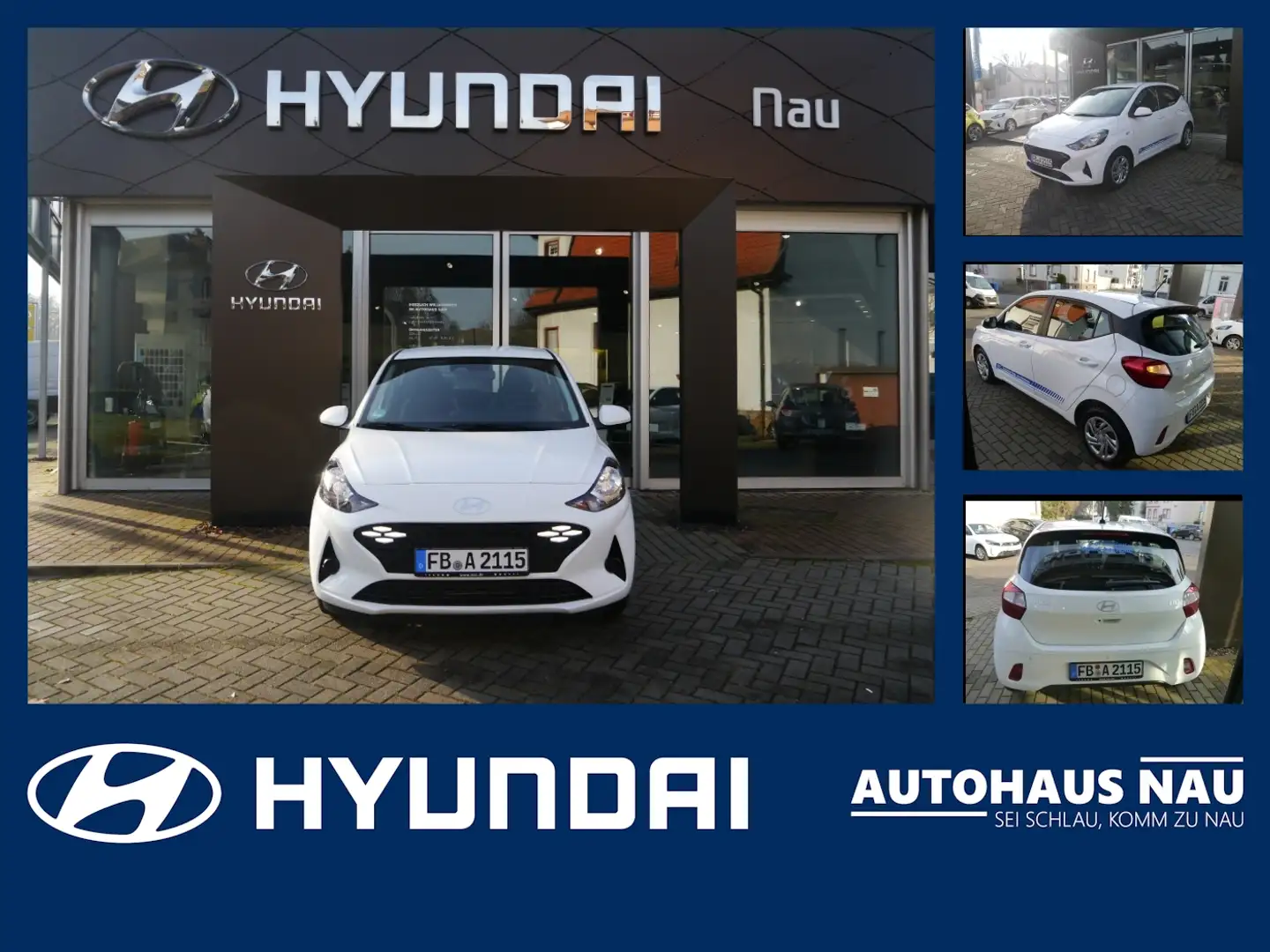 Hyundai i10 1.0 Select BigDeal Inspektionspaket Weiß - 1