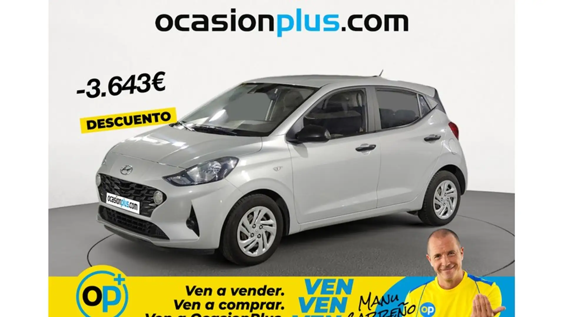 Hyundai i10 1.0 MPI Essence Plateado - 1