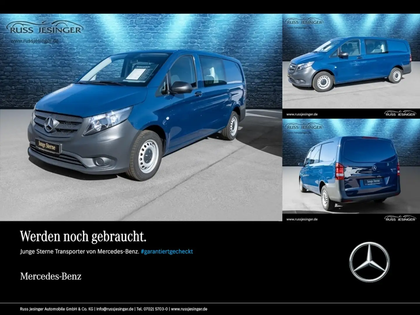 Mercedes-Benz Vito 114 CDI Mixto Lang Klima Tempomat 6-Sitze Blau - 1