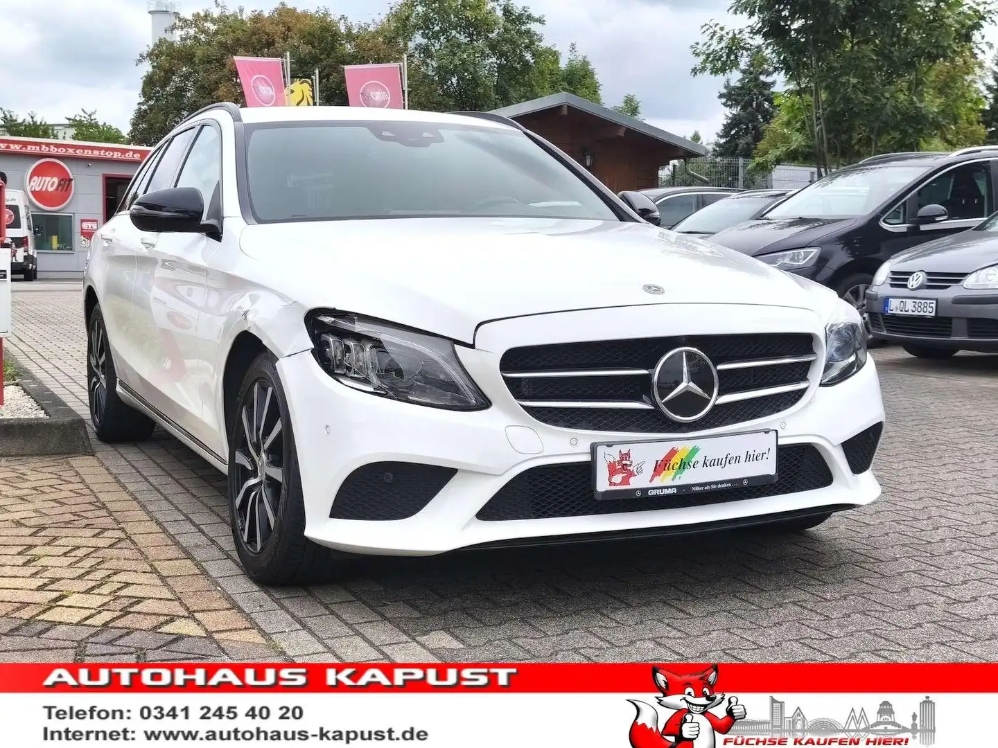 Mercedes-Benz C 300 C300d T 4Matic Multibeam/Sound/Memory/StandHz Blanc - 1