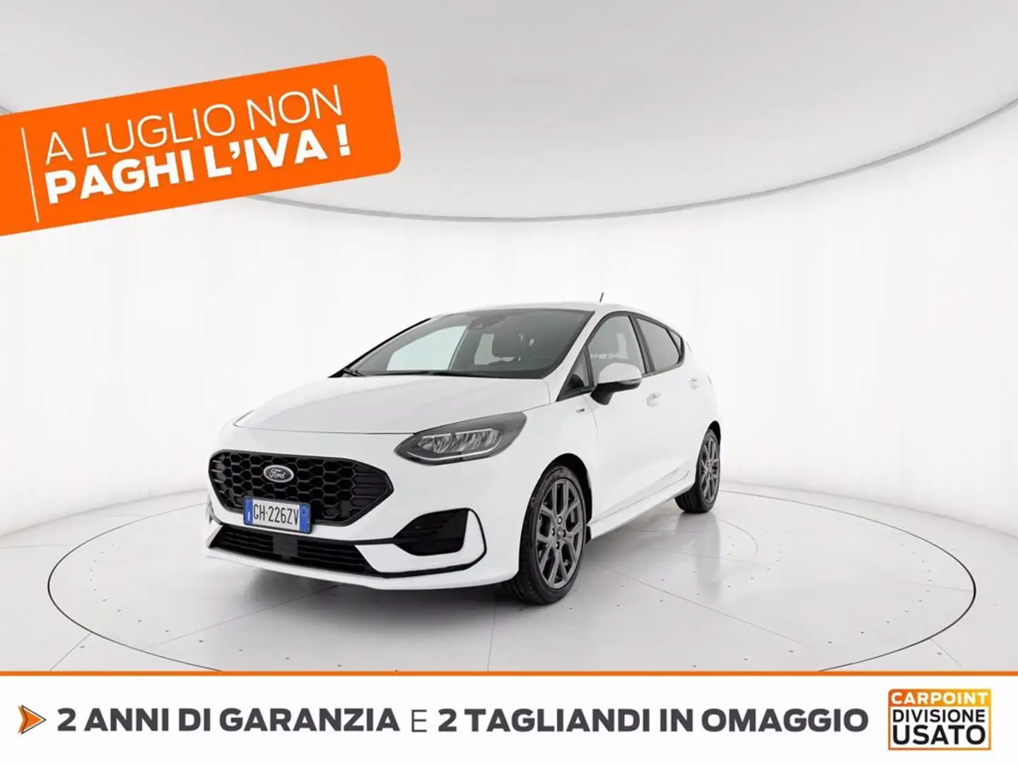 Ford Fiesta 5p 1.0 ecoboost h st-line 125cv Bianco - 1