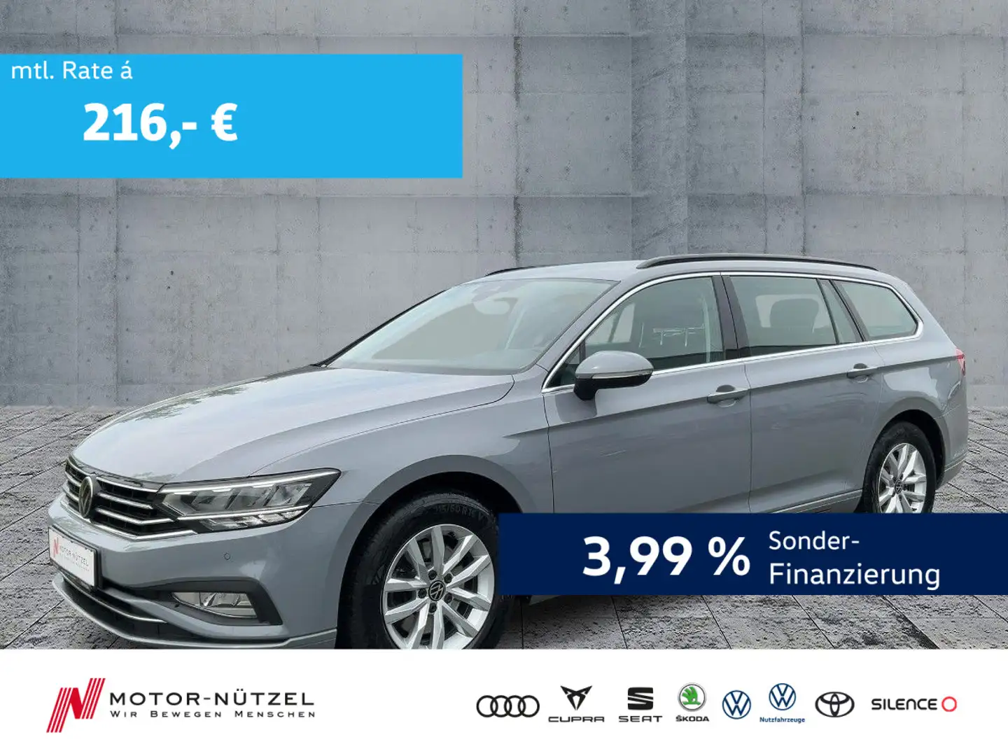 Volkswagen Passat Variant 2.0 TDI DSG BUSINESS LED+NAVI+ACC Grigio - 1