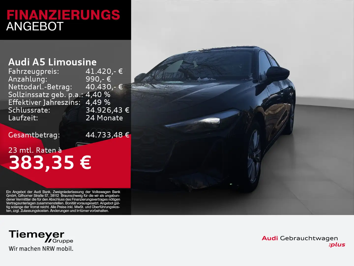 Audi A5 A5 Limo TDI LM18 LEDER KAMERA SITZH Schwarz - 1