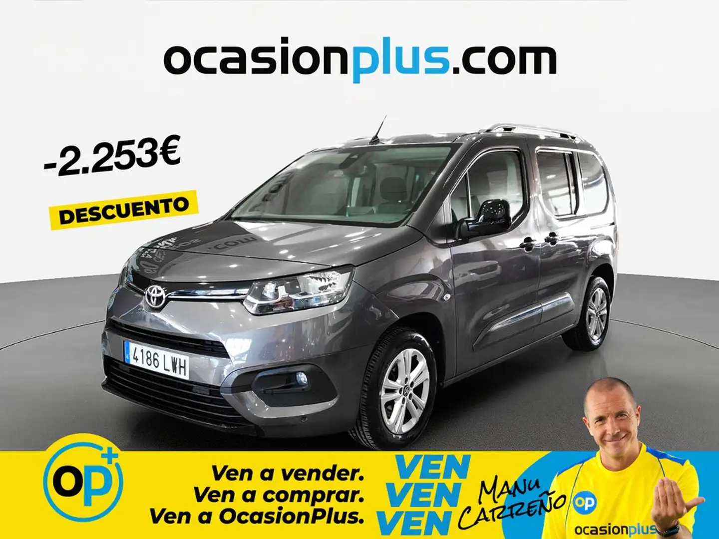 Toyota Proace Family L1 1.2 5pl. Active 130 Aut. Gris - 1