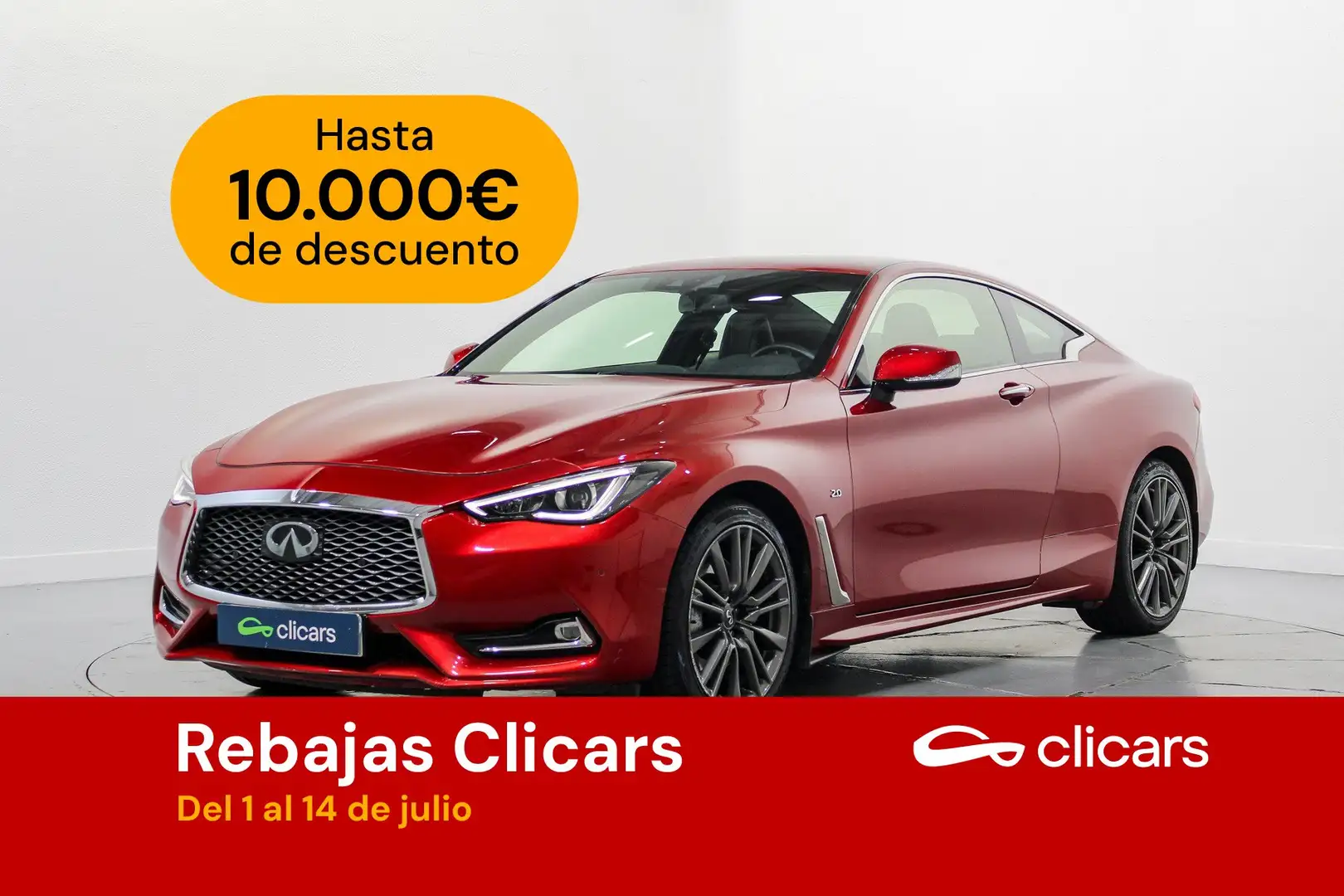 Infiniti Q60 Coupé 2.0 Sport Rood - 1