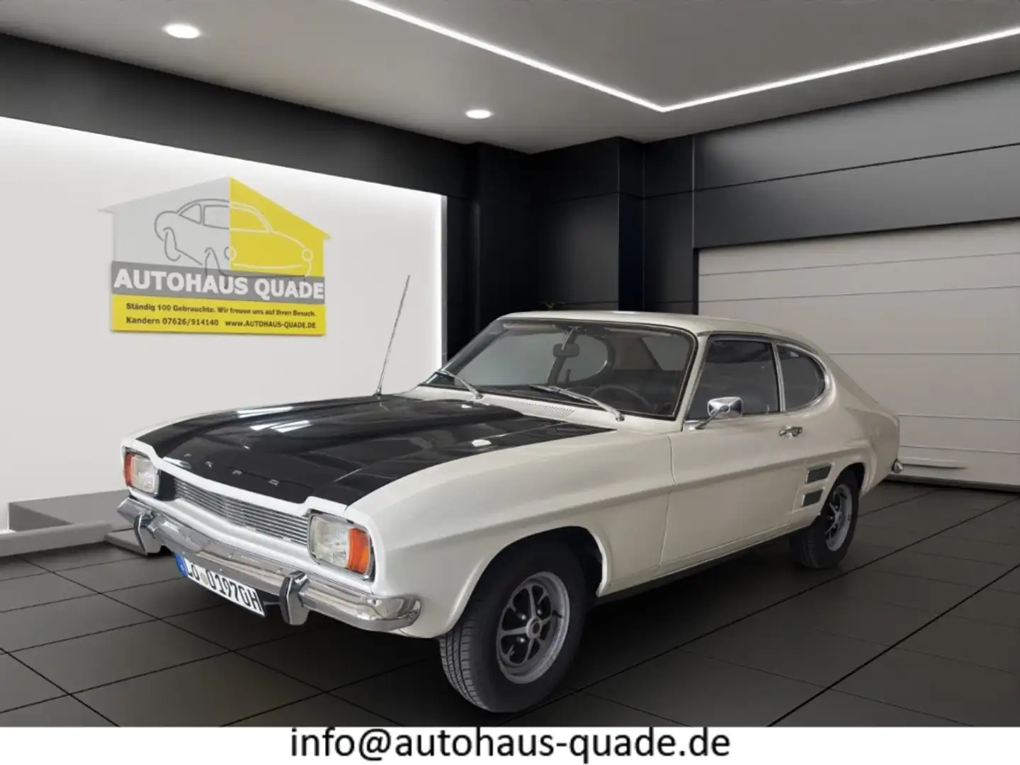 Ford Capri MK1 V6 92KW (125PS) Historie mit Pappbrief KM Nach White - 1