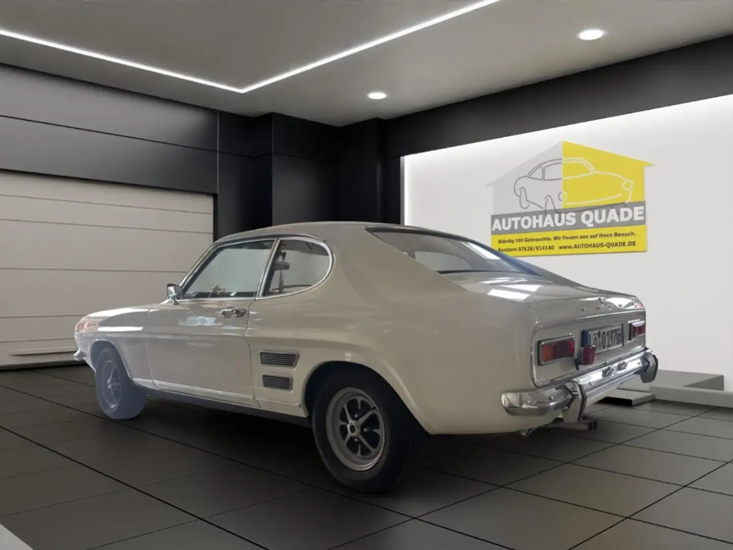 Ford Capri MK1 V6 92KW (125PS) Historie mit Pappbrief KM Nach White - 2